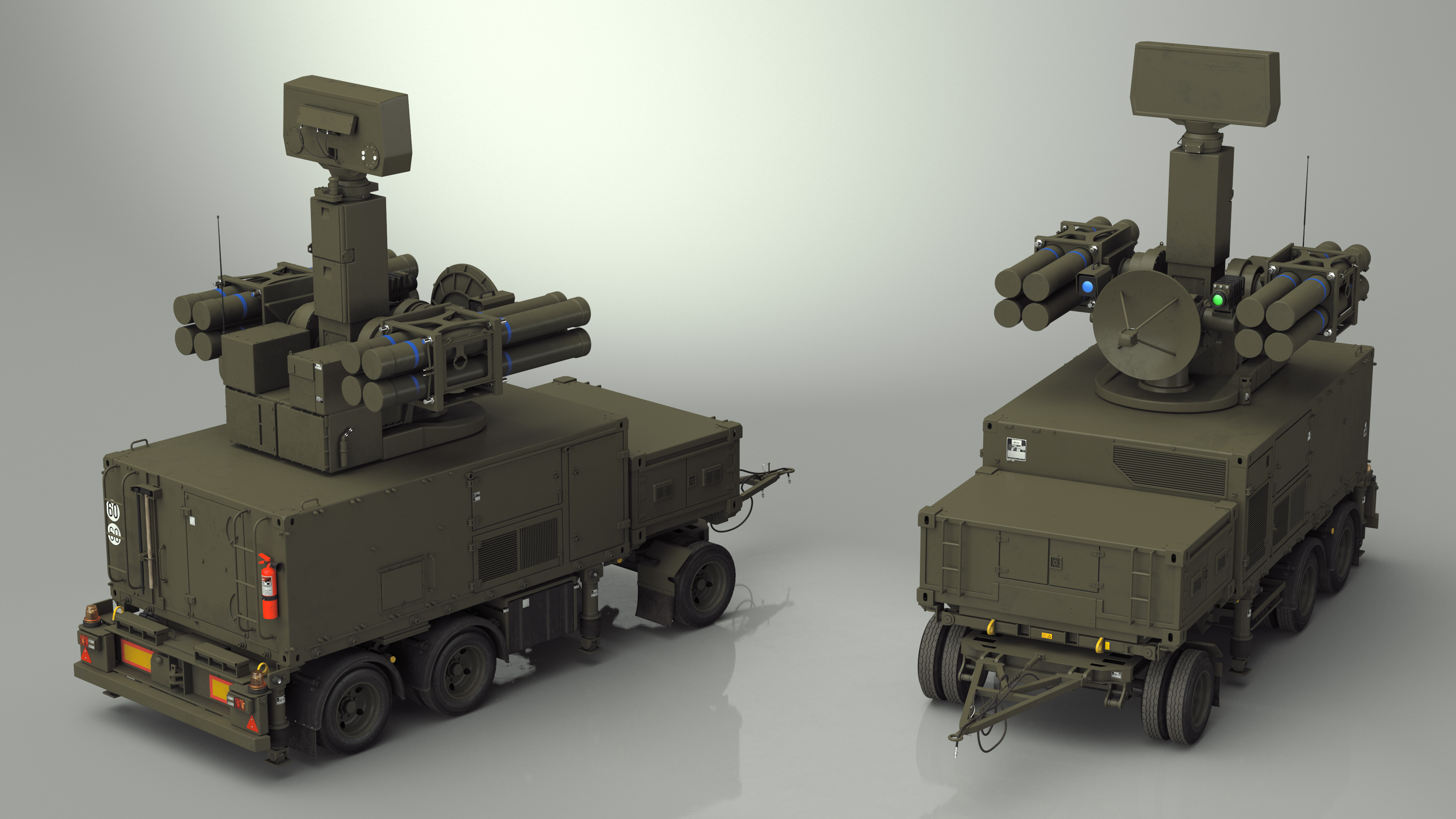 Crotale NG Air Defense Missile System 3D
