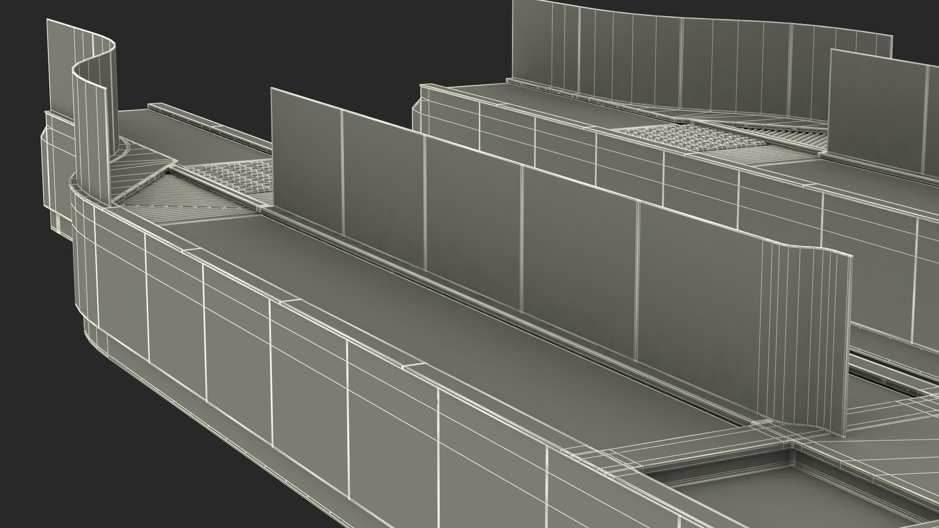 Airport Security Lanes 3D