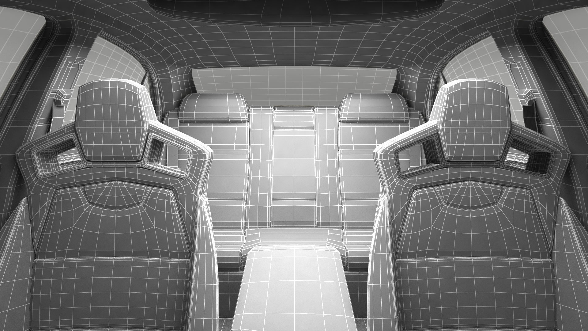 3D model Automotive Scissor Lift and Sedan Rigged