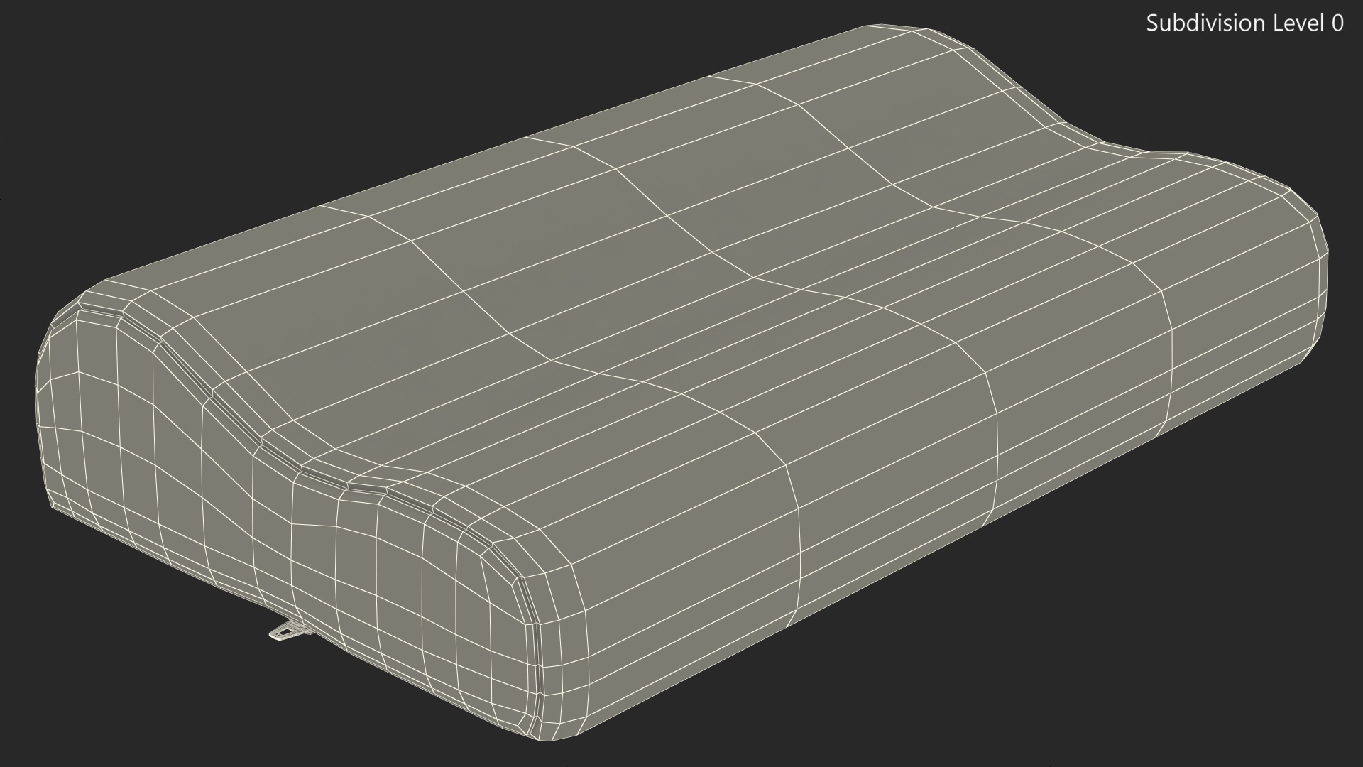 Contoured Orthopedic Memory Pillow 3D model