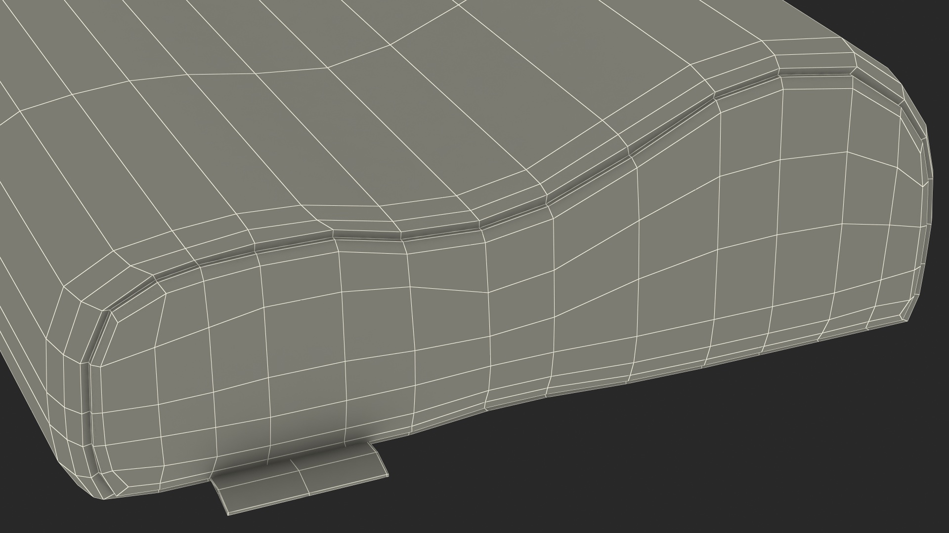 Contoured Orthopedic Memory Pillow 3D model