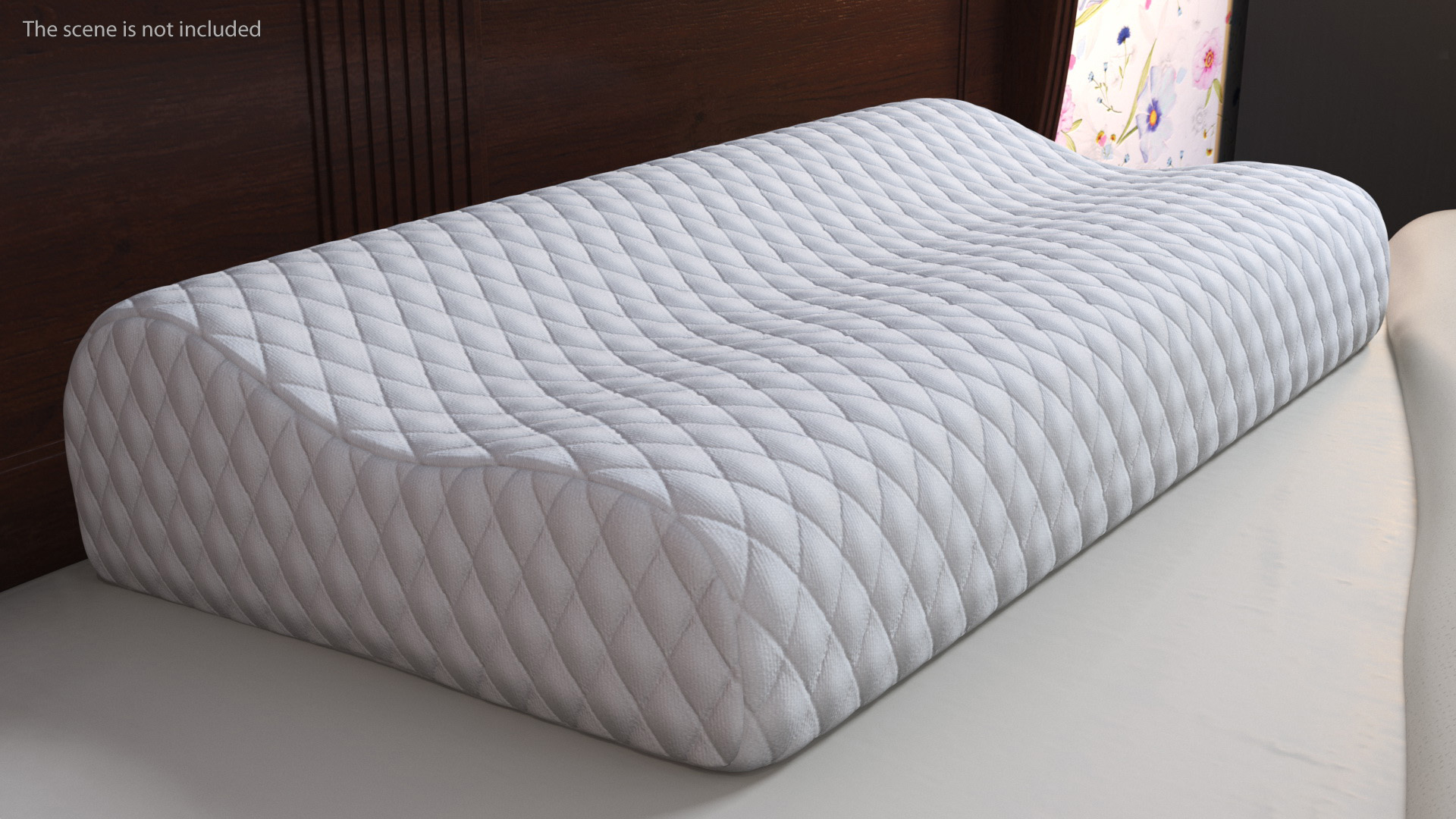 Contoured Orthopedic Memory Pillow 3D model