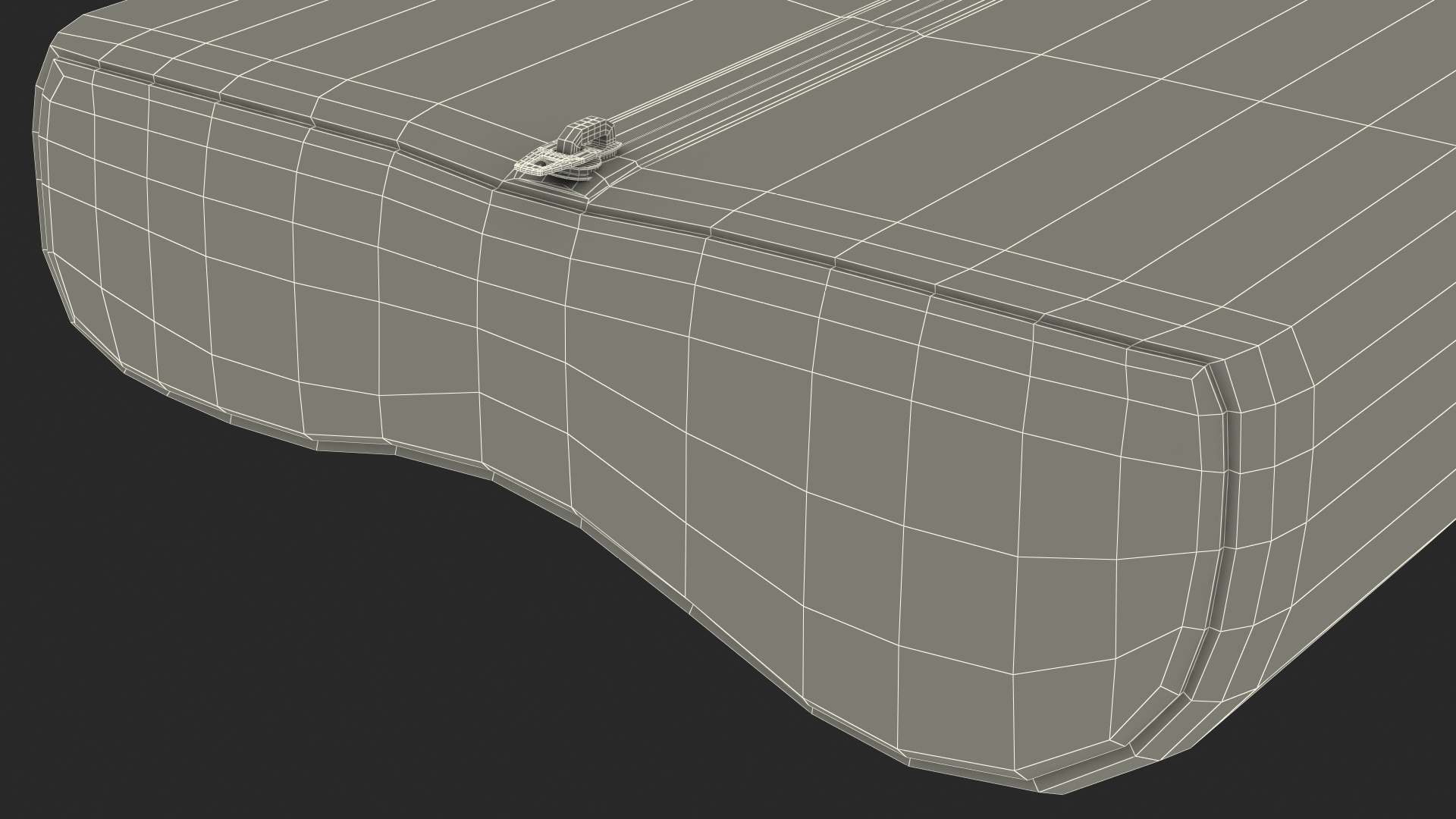 Contoured Orthopedic Memory Pillow 3D model