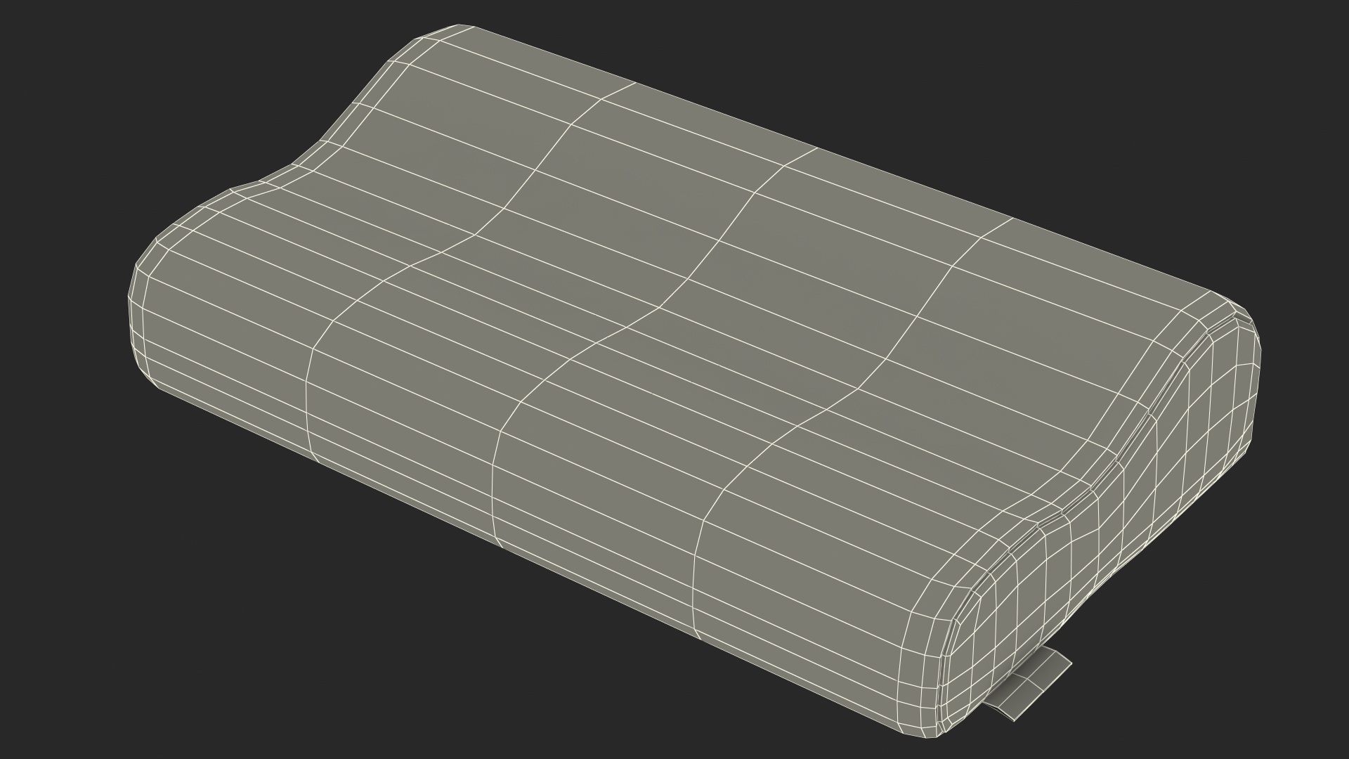 Contoured Orthopedic Memory Pillow 3D model