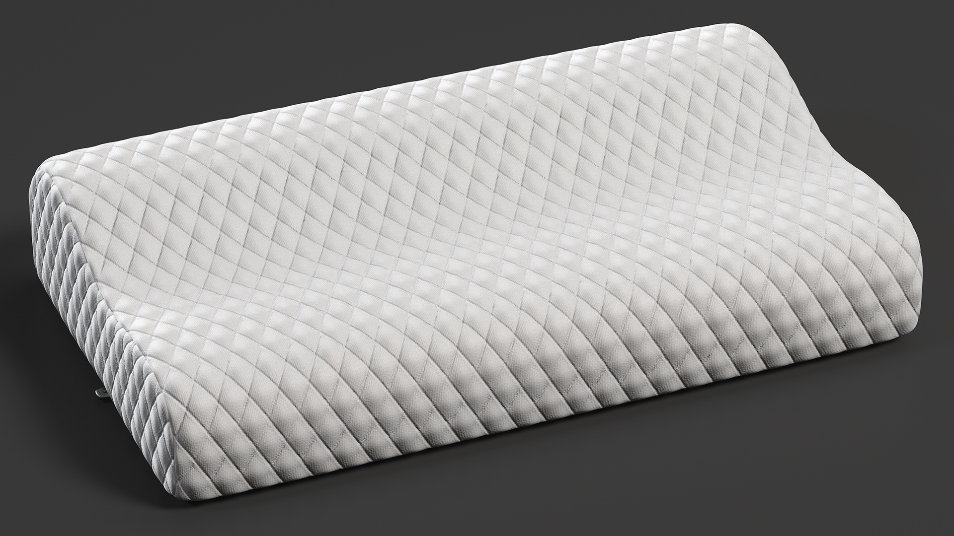 Contoured Orthopedic Memory Pillow 3D model