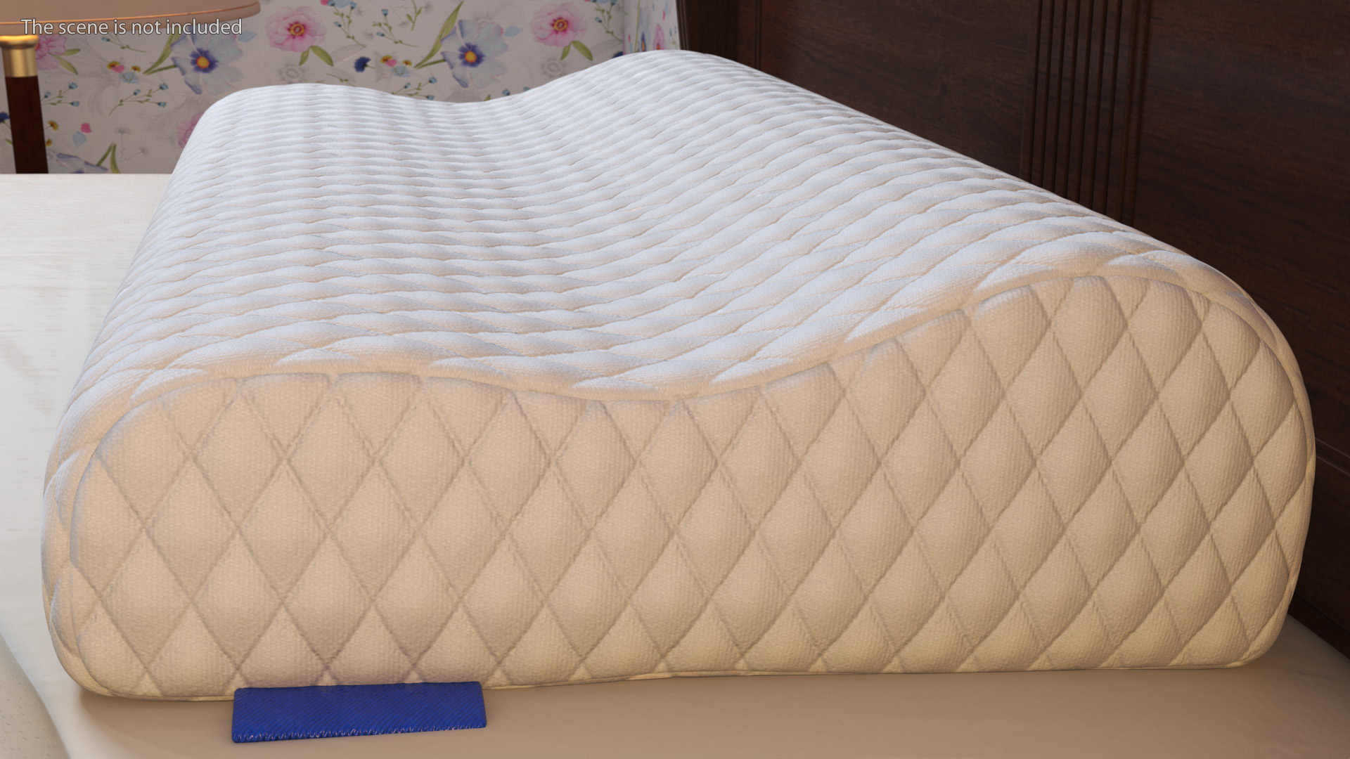 Contoured Orthopedic Memory Pillow 3D model
