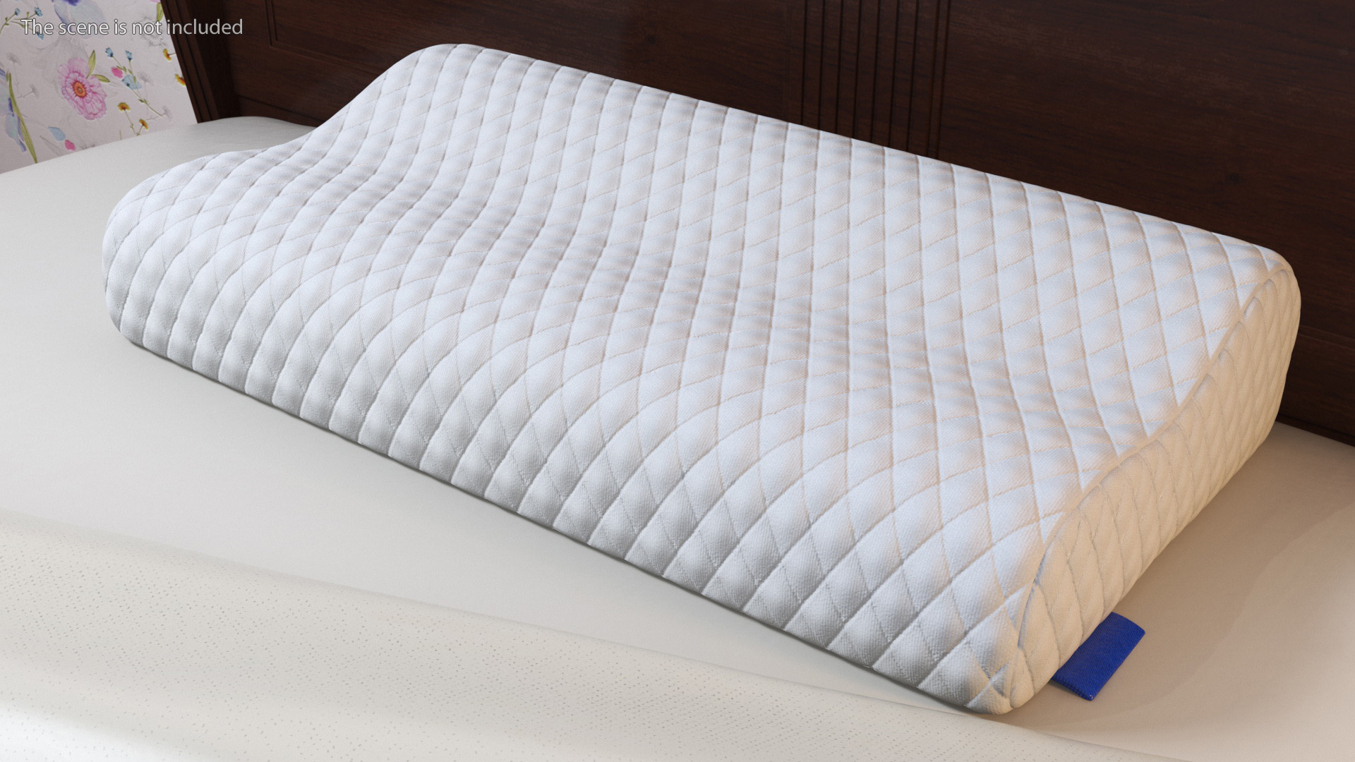 Contoured Orthopedic Memory Pillow 3D model