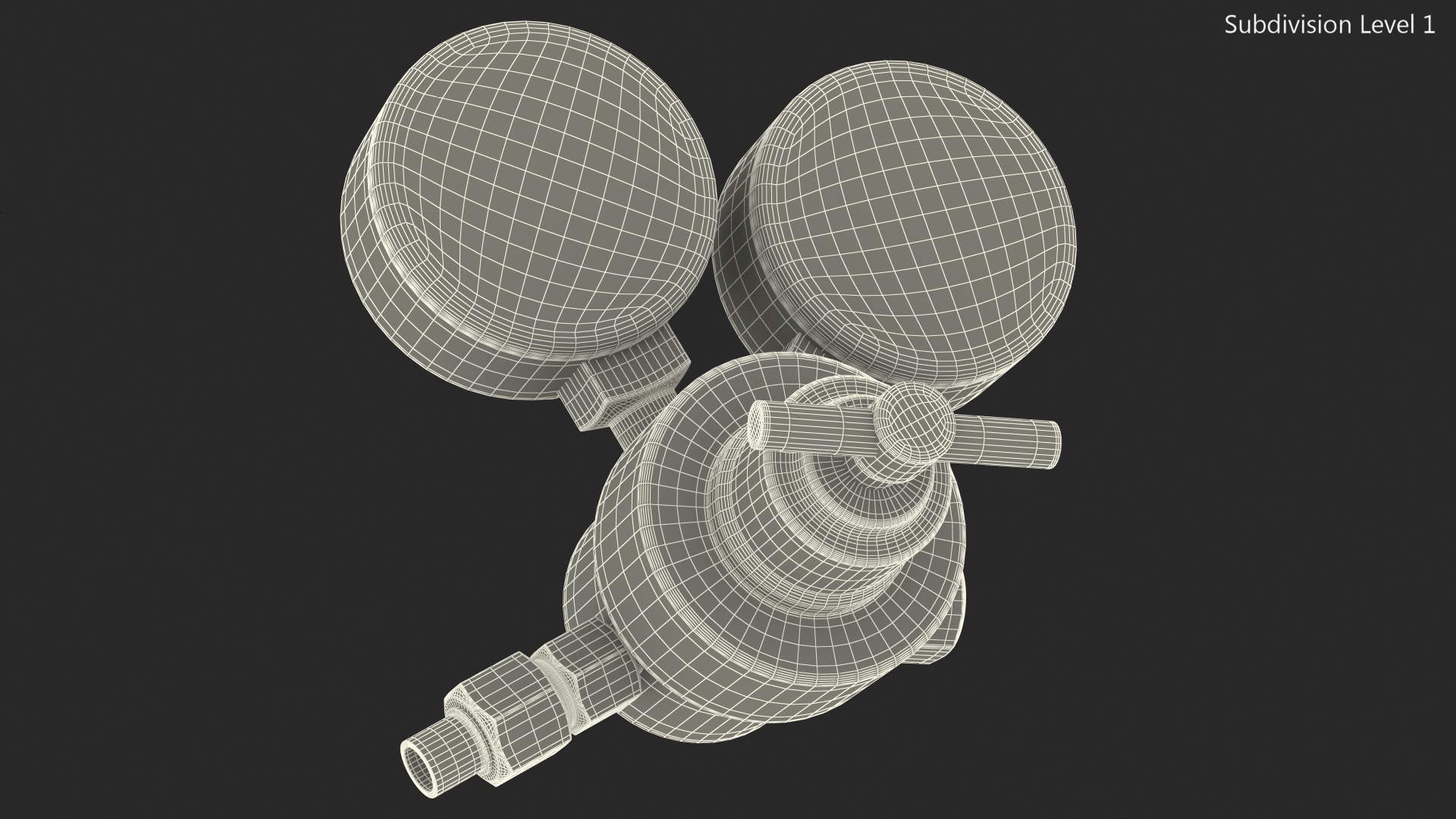 Dual Gauge Acetylene Regulator for Welding 3D