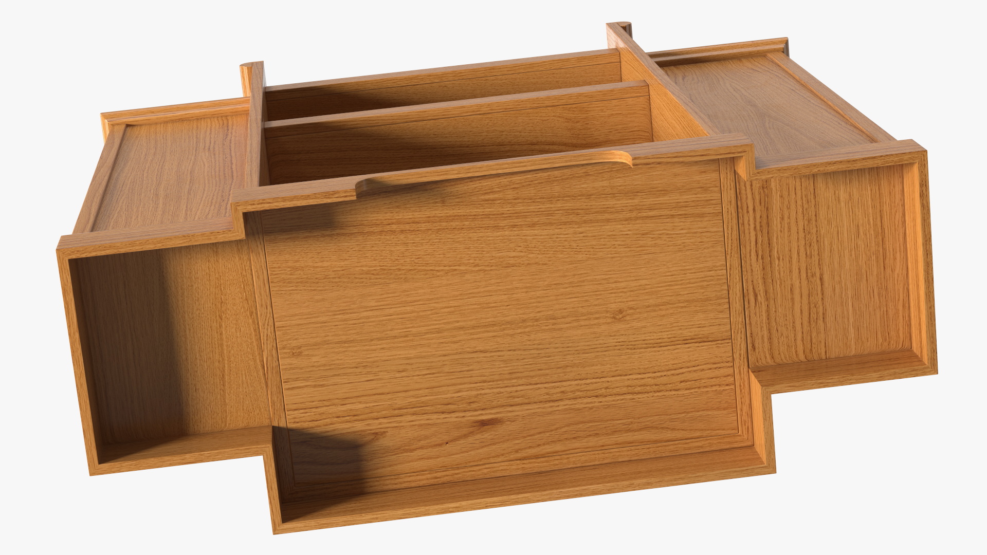 Church Oak Pulpit Light Wood with Cross for 3D Print 3D