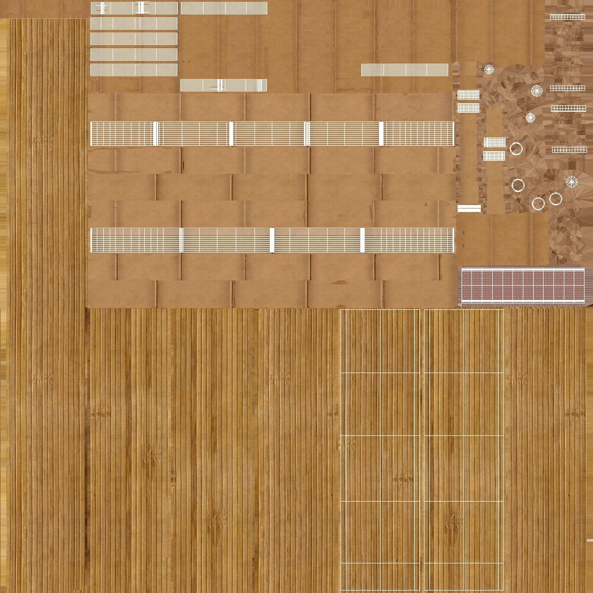 Bamboo Wall Panel 3D