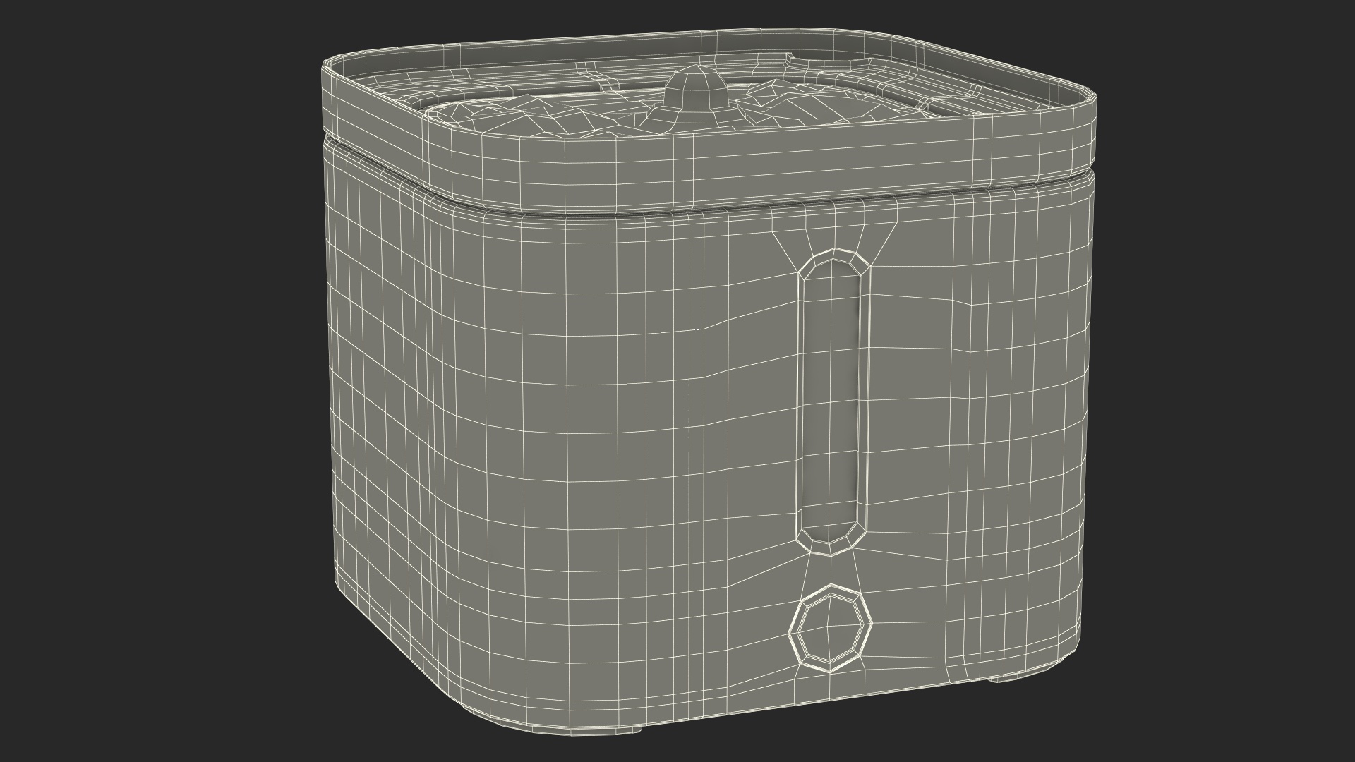 Pet Water Fountain Black 3D model