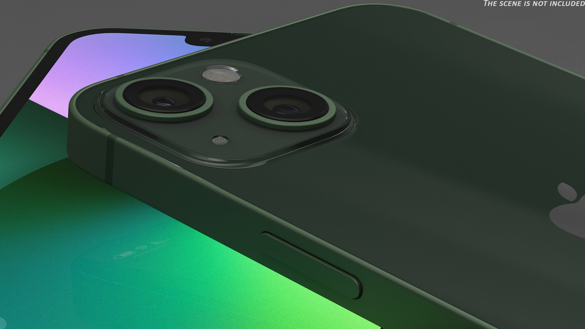 3D Apple iPhone 13 Green