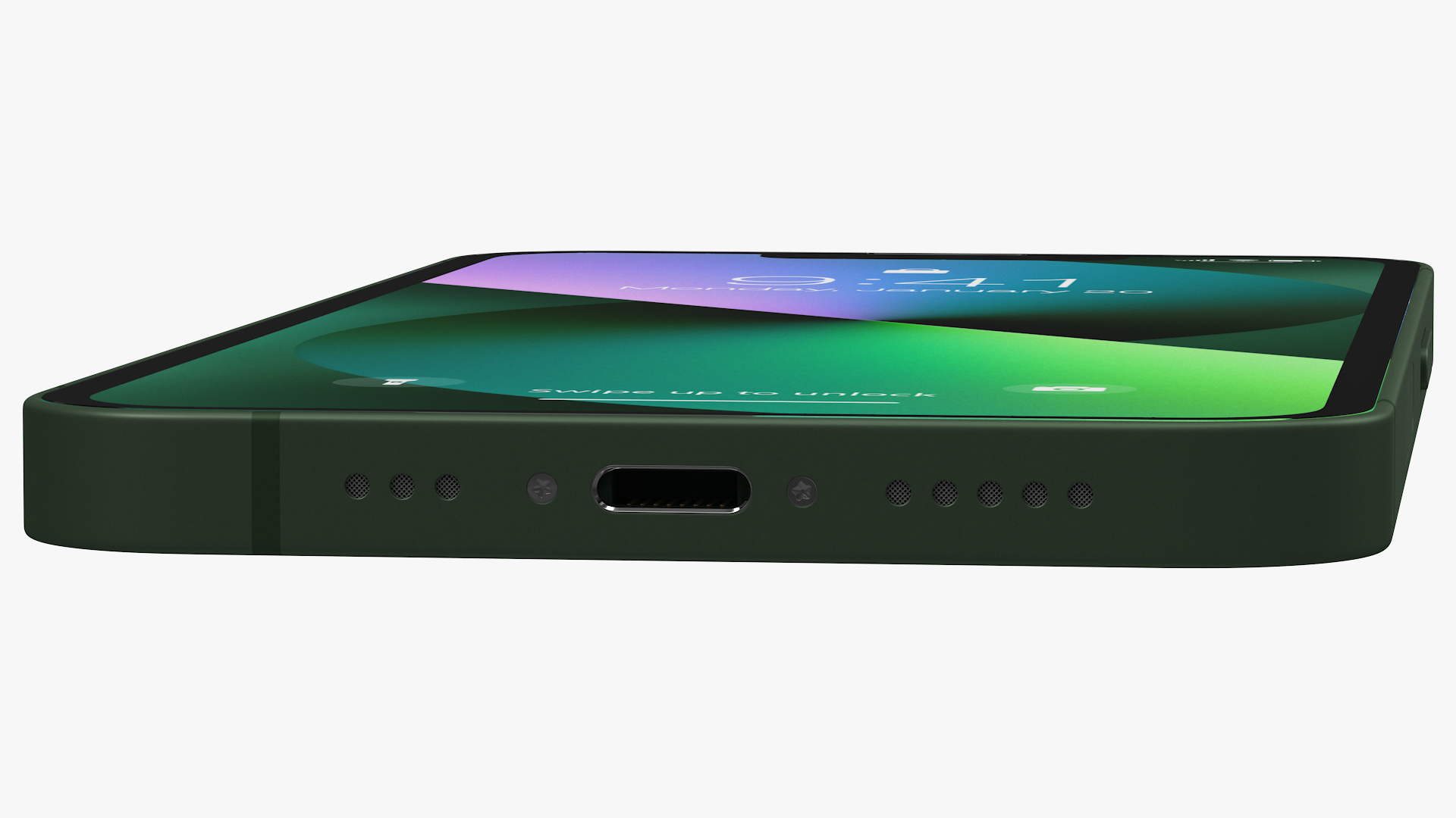 3D Apple iPhone 13 Green