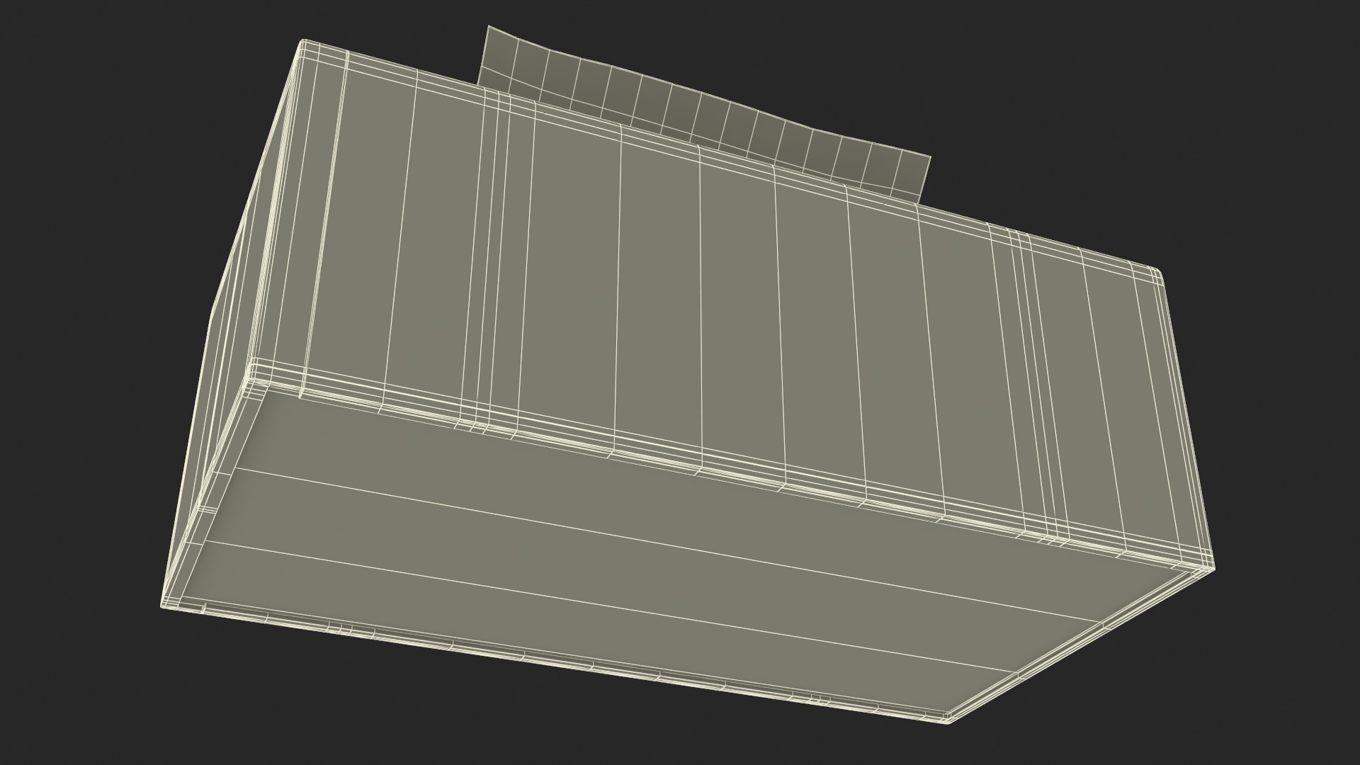 3D Tissue Box White