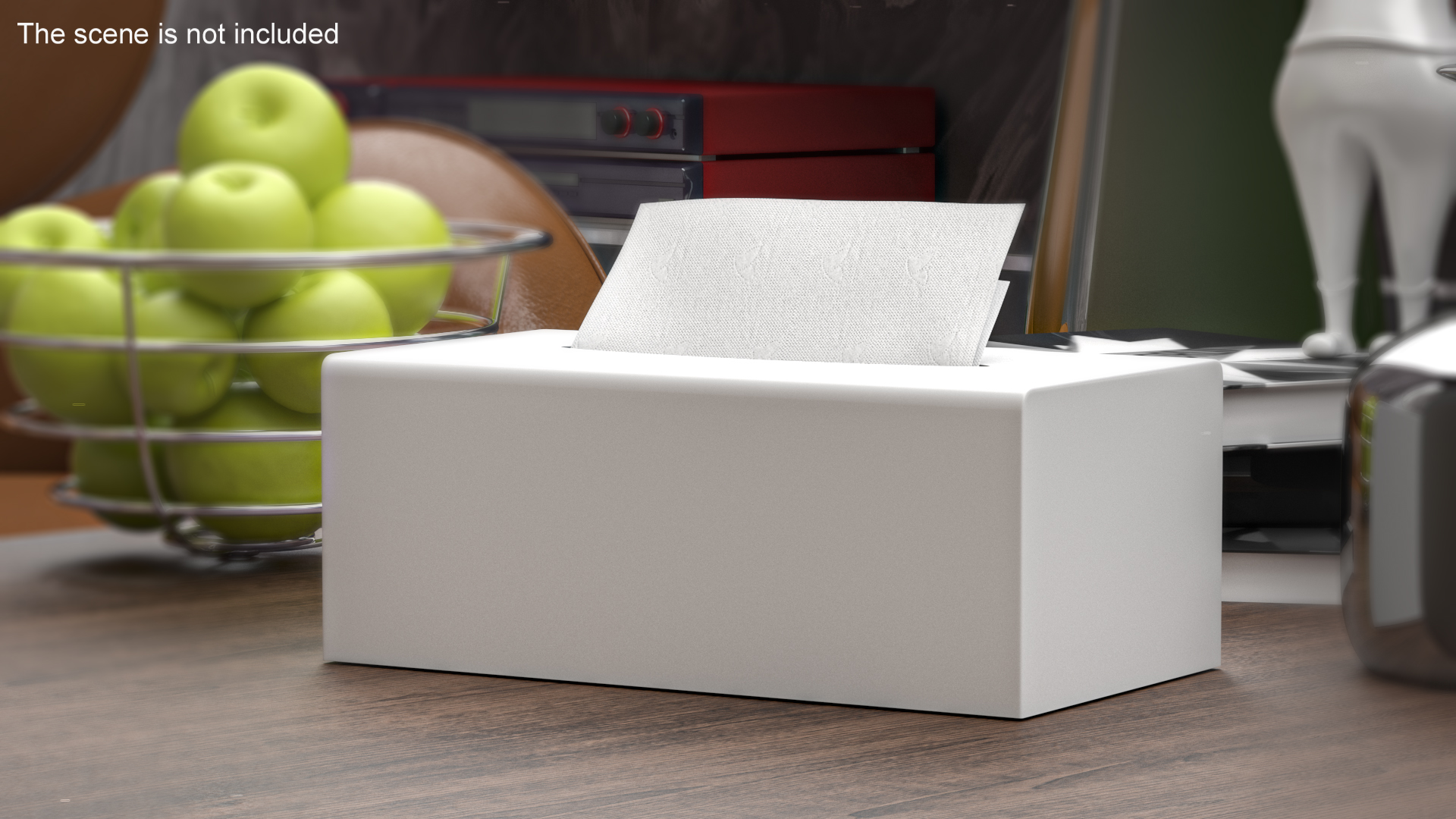 3D Tissue Box White