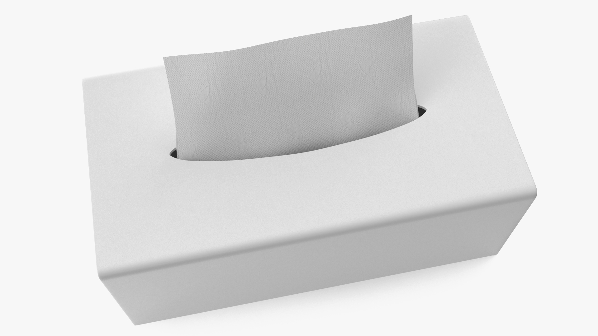 3D Tissue Box White
