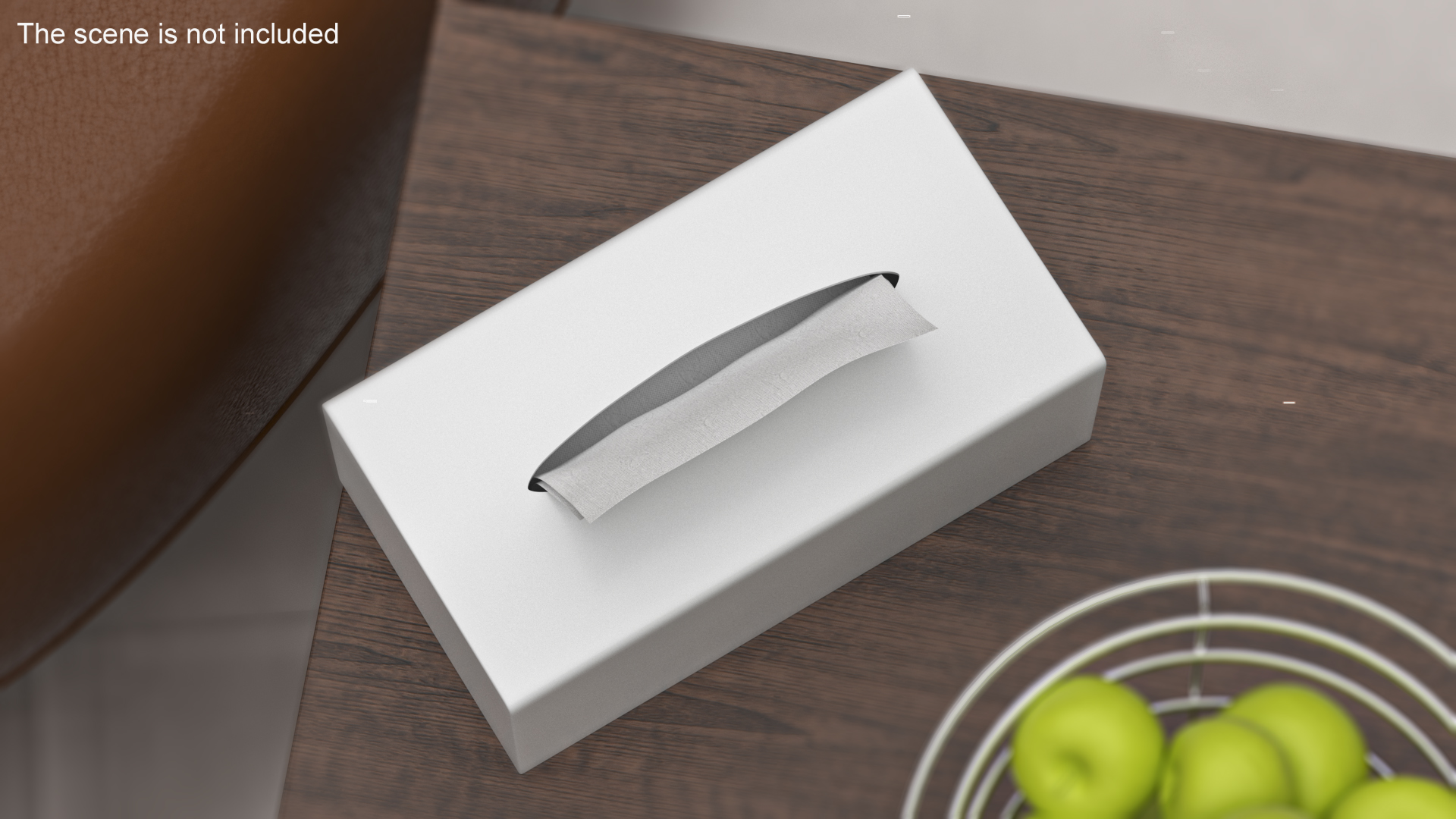 3D Tissue Box White