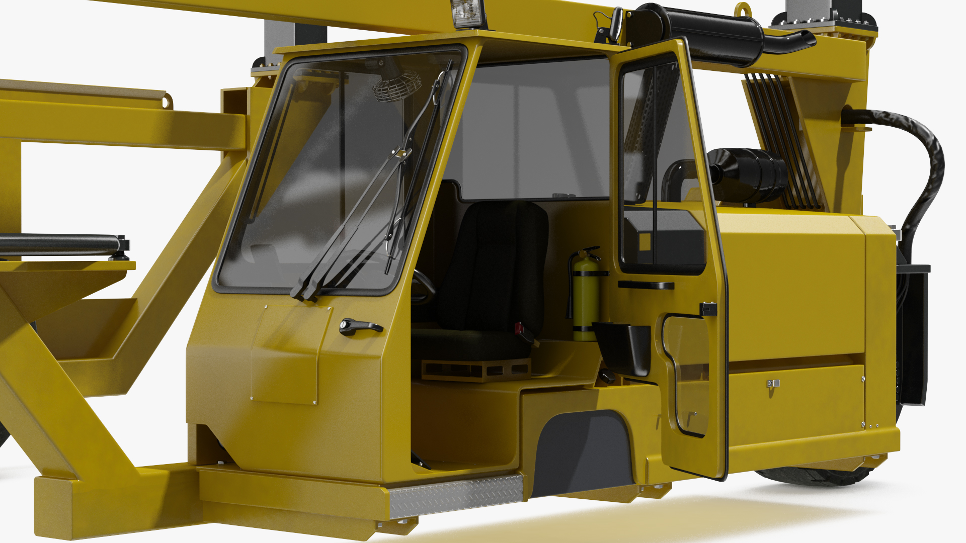 Heavy Duty Straddle Carrier Rigged 3D model