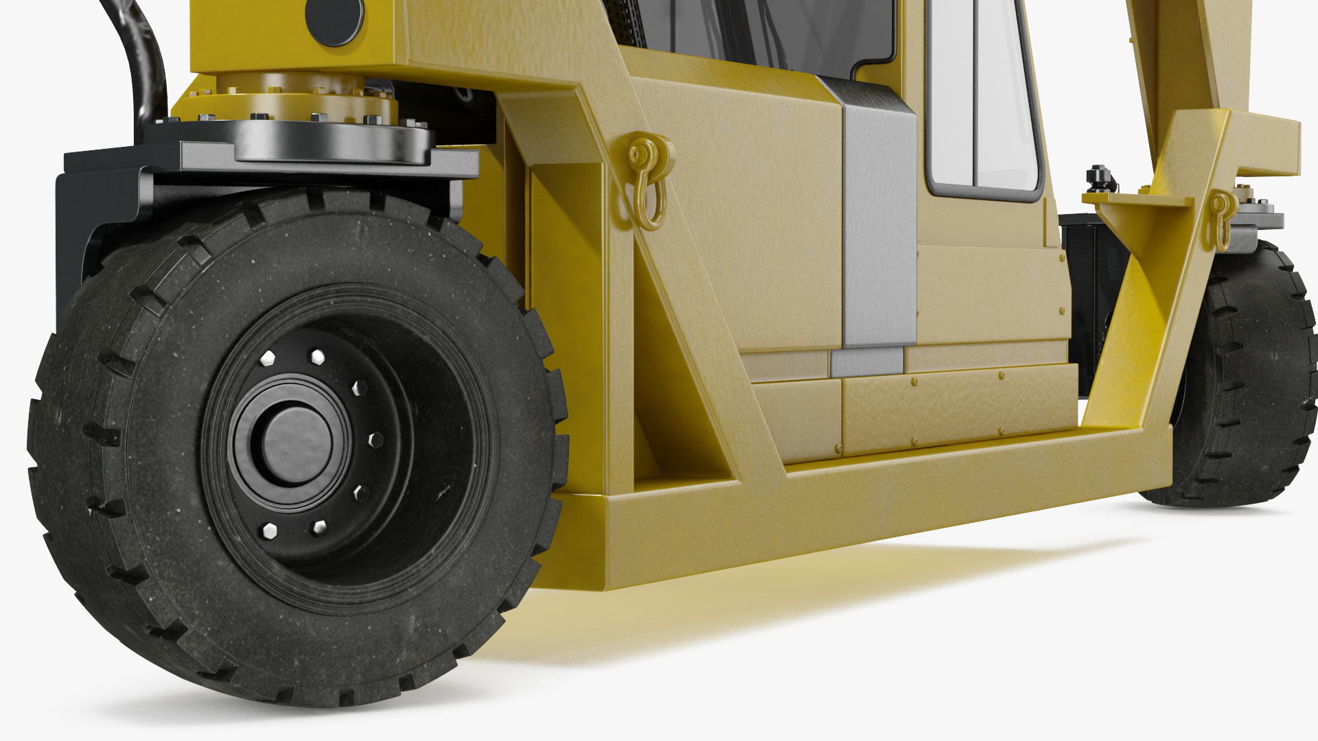 Heavy Duty Straddle Carrier Rigged 3D model