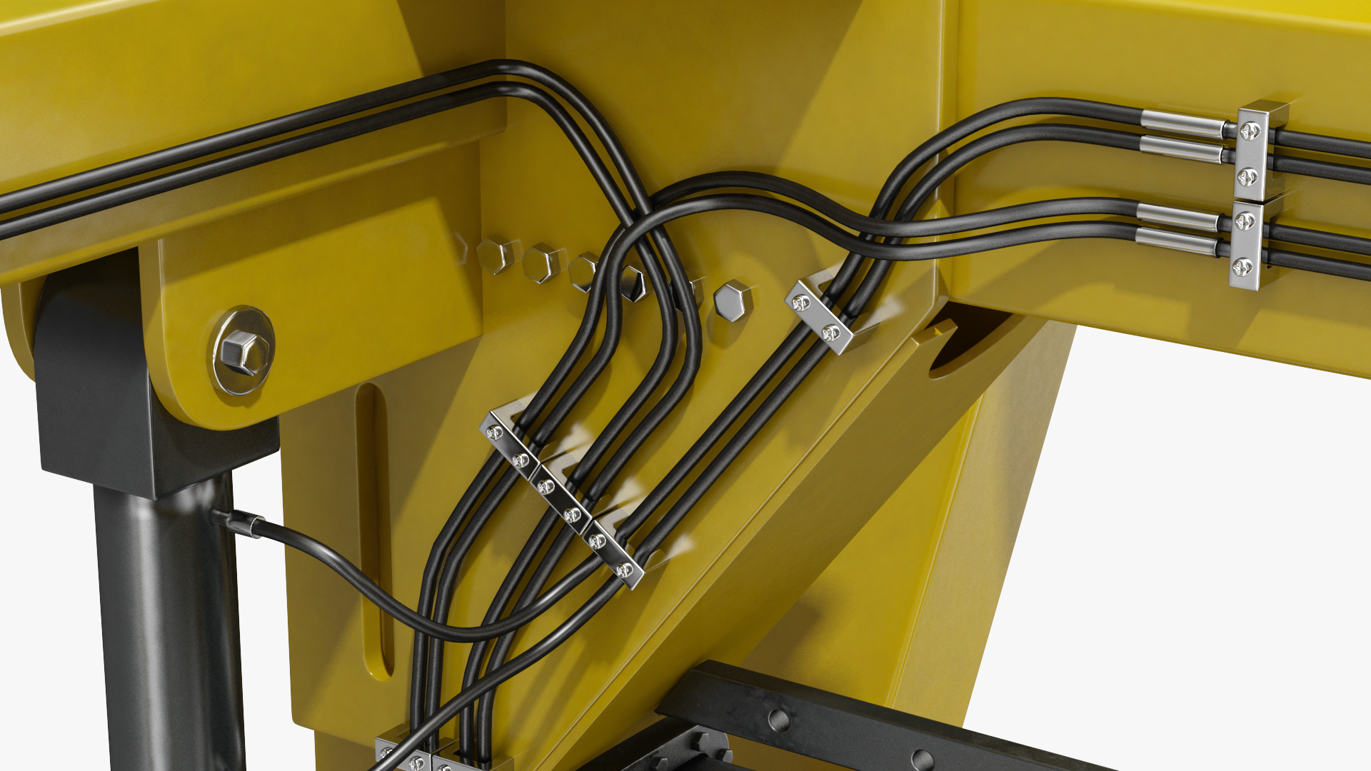 Heavy Duty Straddle Carrier Rigged 3D model