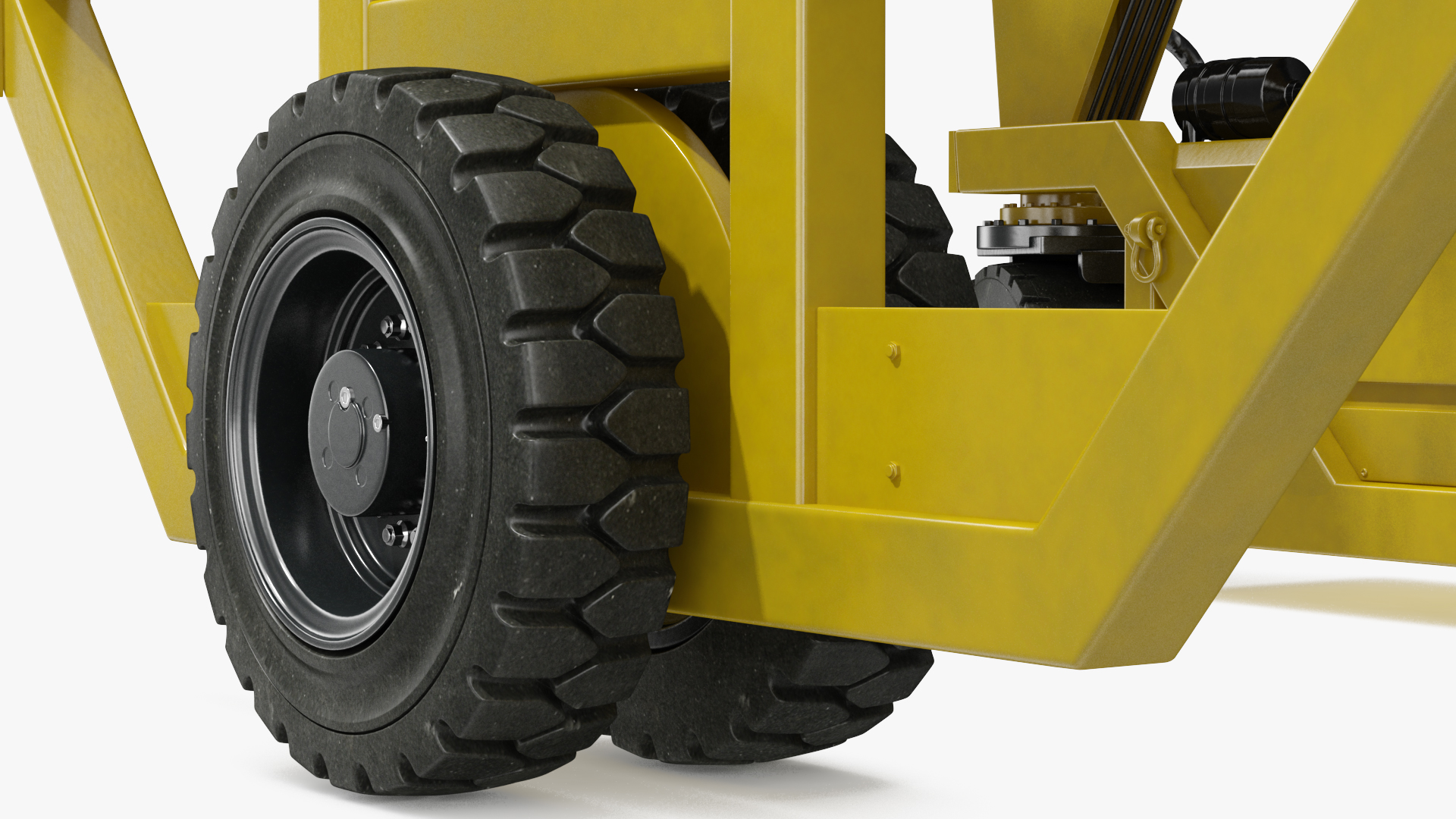Heavy Duty Straddle Carrier Rigged 3D model