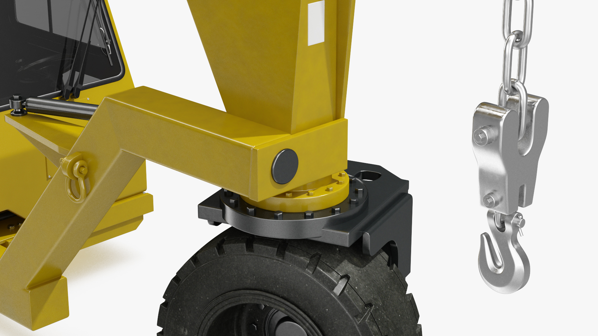 Heavy Duty Straddle Carrier Rigged 3D model