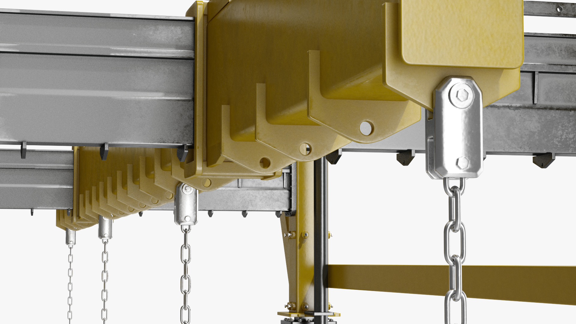 Heavy Duty Straddle Carrier Rigged 3D model
