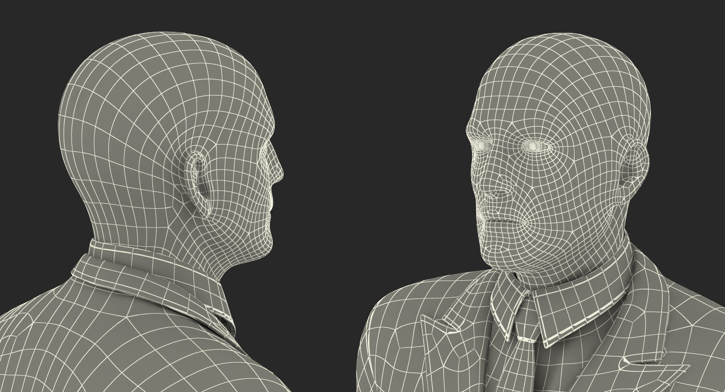3D model Airline Pilot with Fur Walking