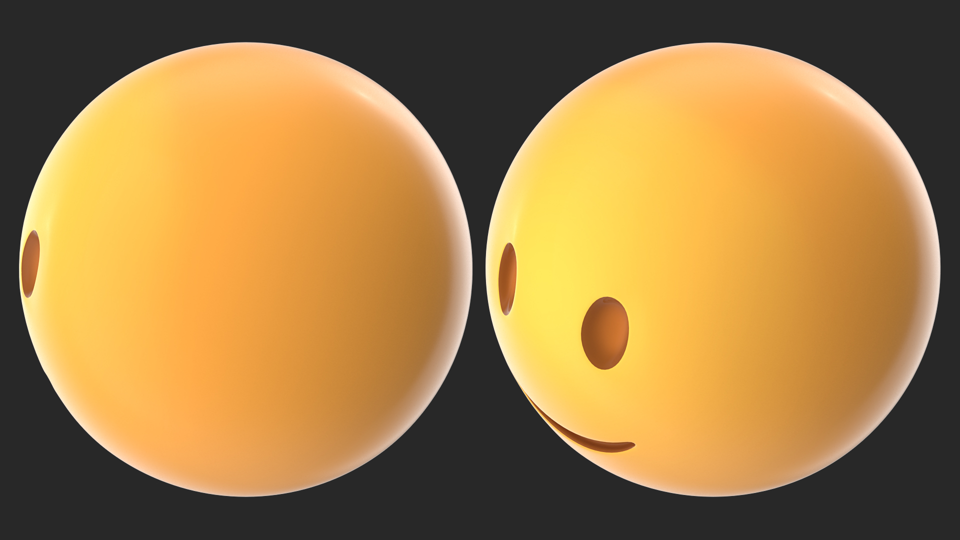 Slightly Smiling Emoji 3D