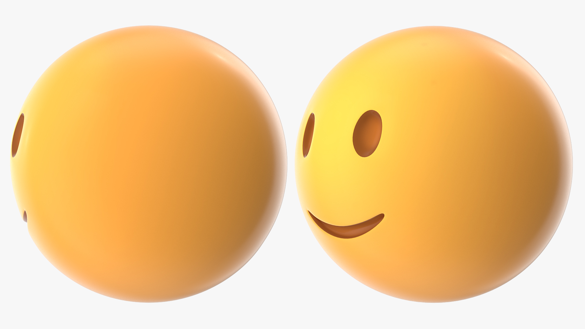 Slightly Smiling Emoji 3D