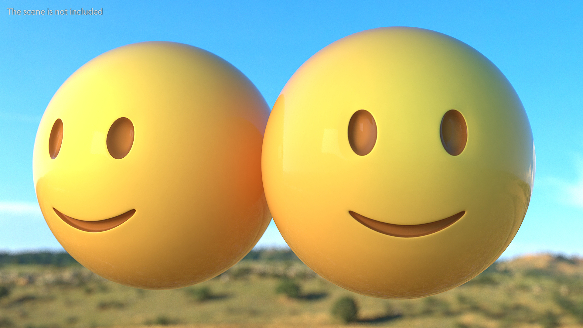 Slightly Smiling Emoji 3D