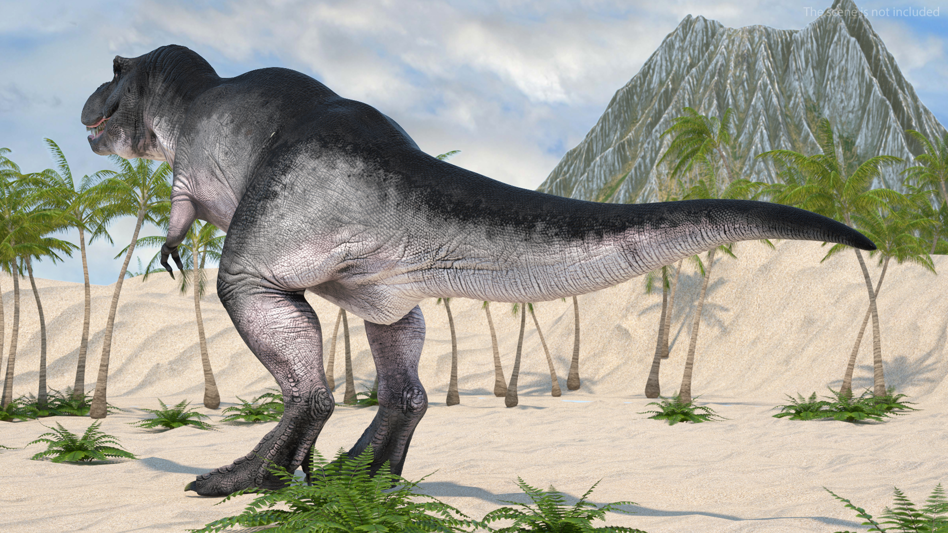 T Rex Eating Animated Rigged for Maya 3D