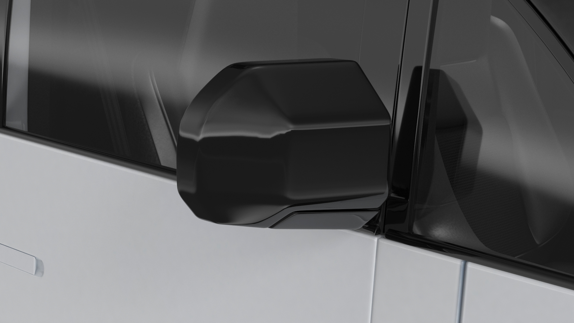 Electric Minivan White 3D