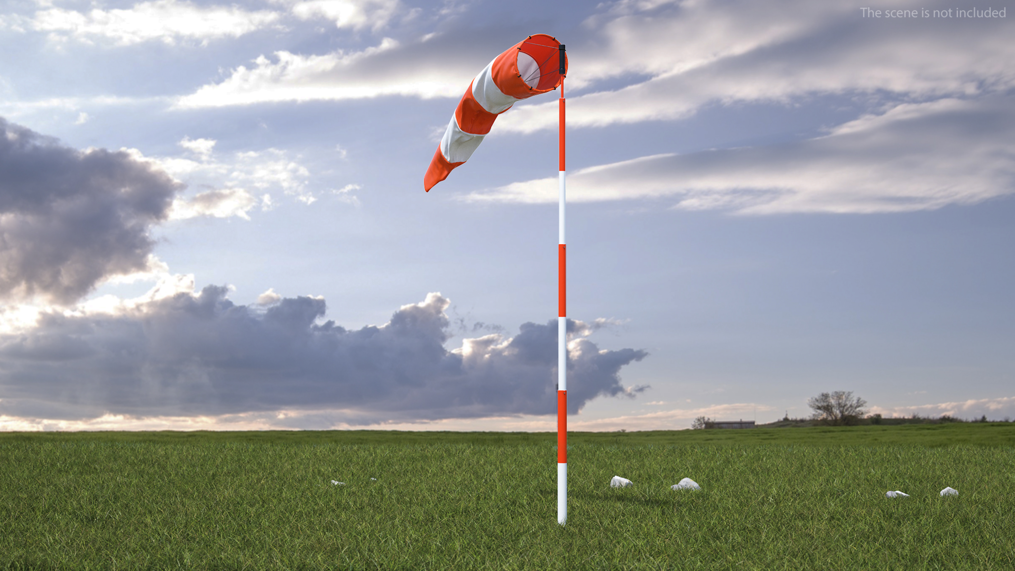 3D Wind Cone 9 Knots Wind Speed model