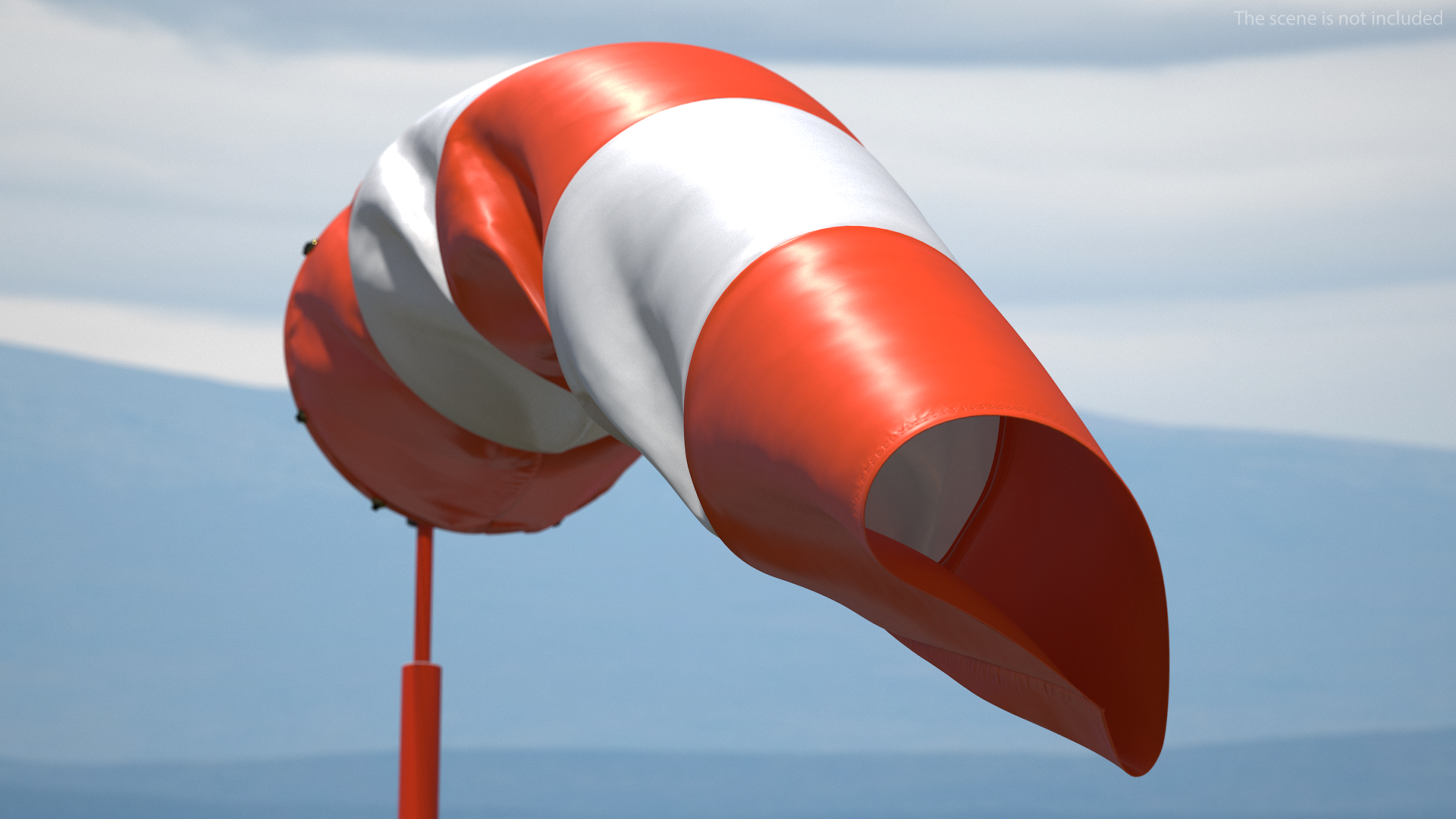 3D Wind Cone 9 Knots Wind Speed model