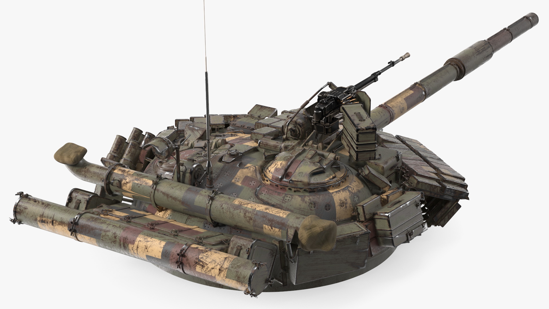 T-64 Tank Turret Dirty 3D