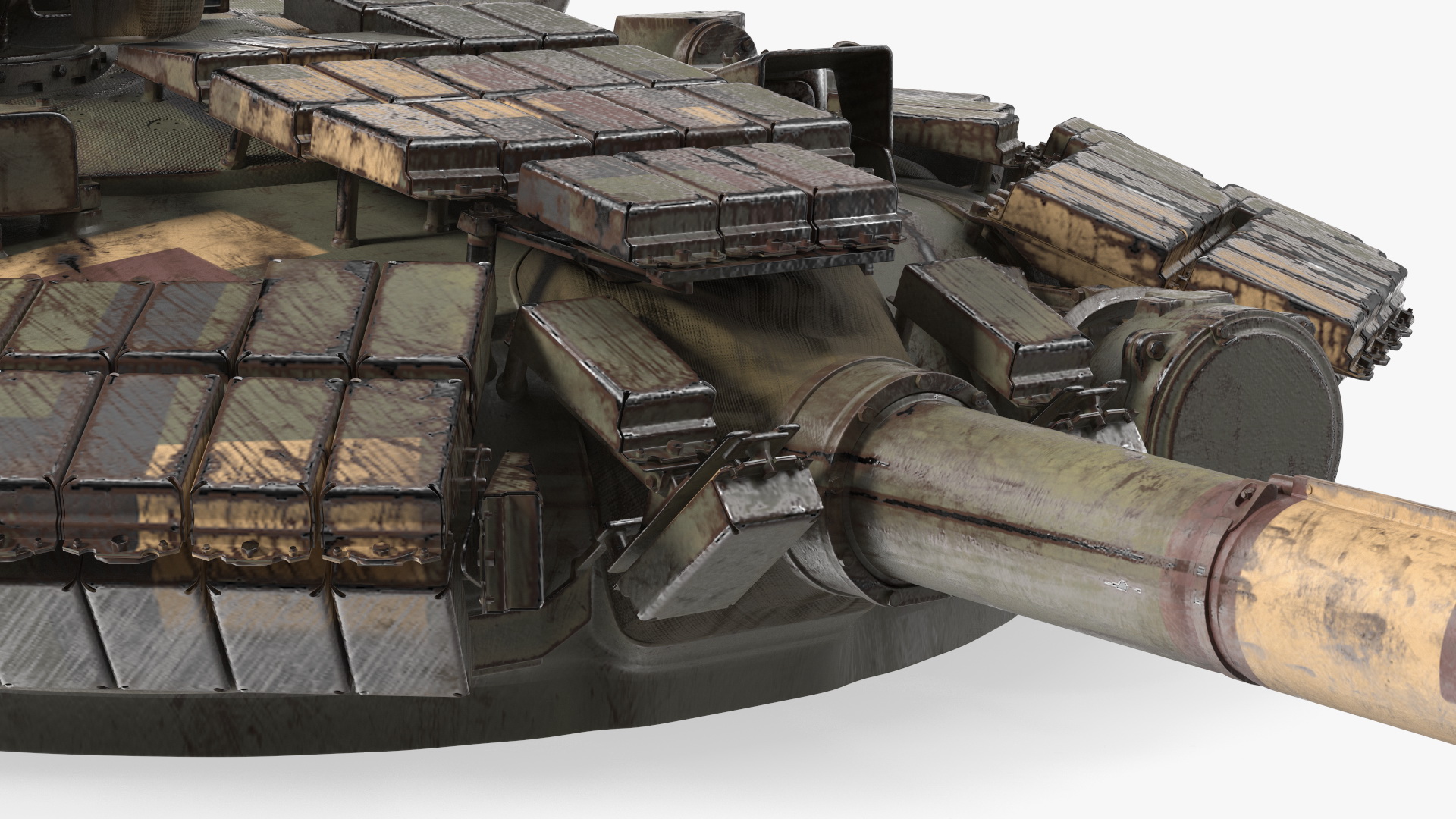 T-64 Tank Turret Dirty 3D