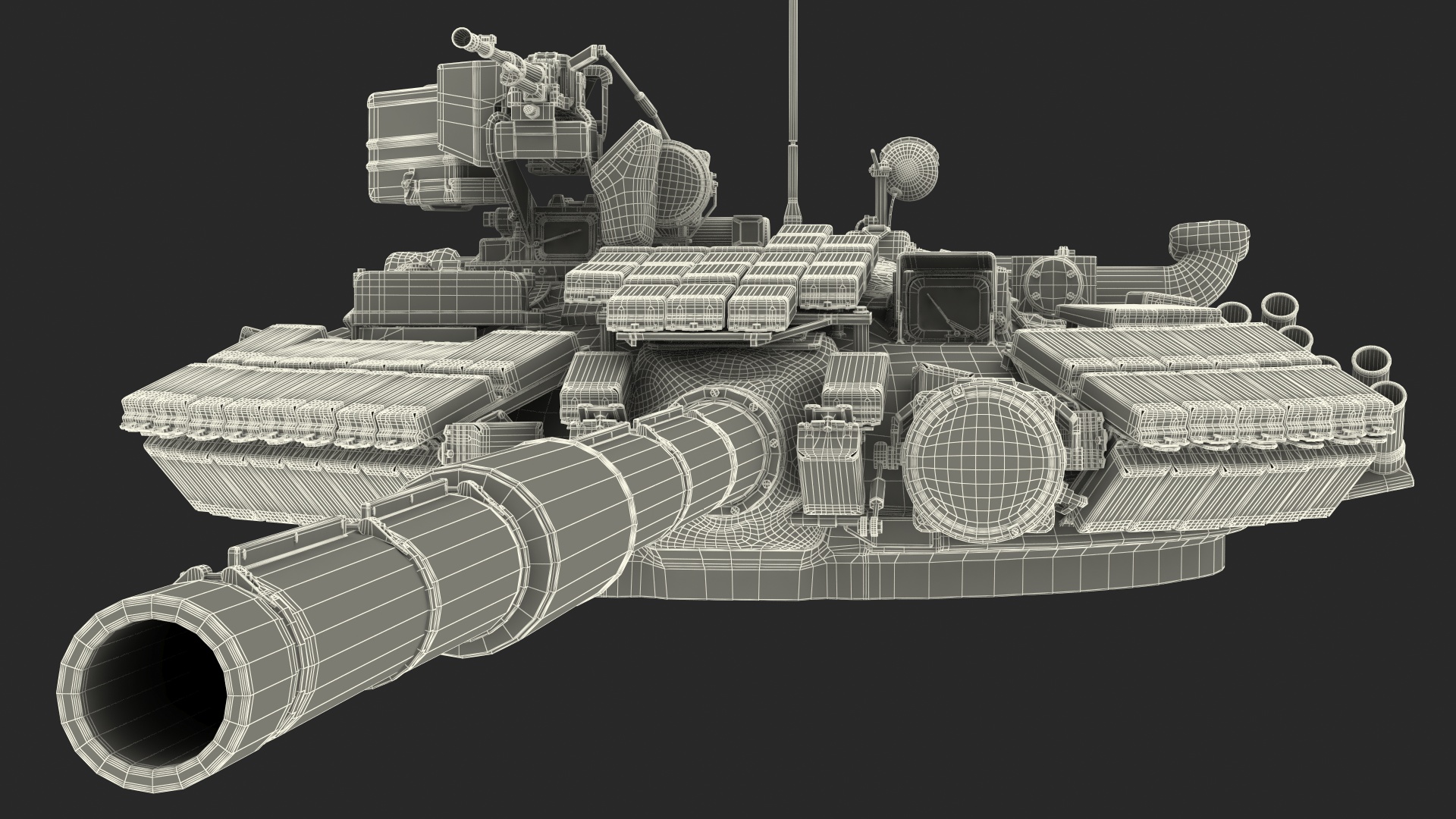 T-64 Tank Turret Dirty 3D