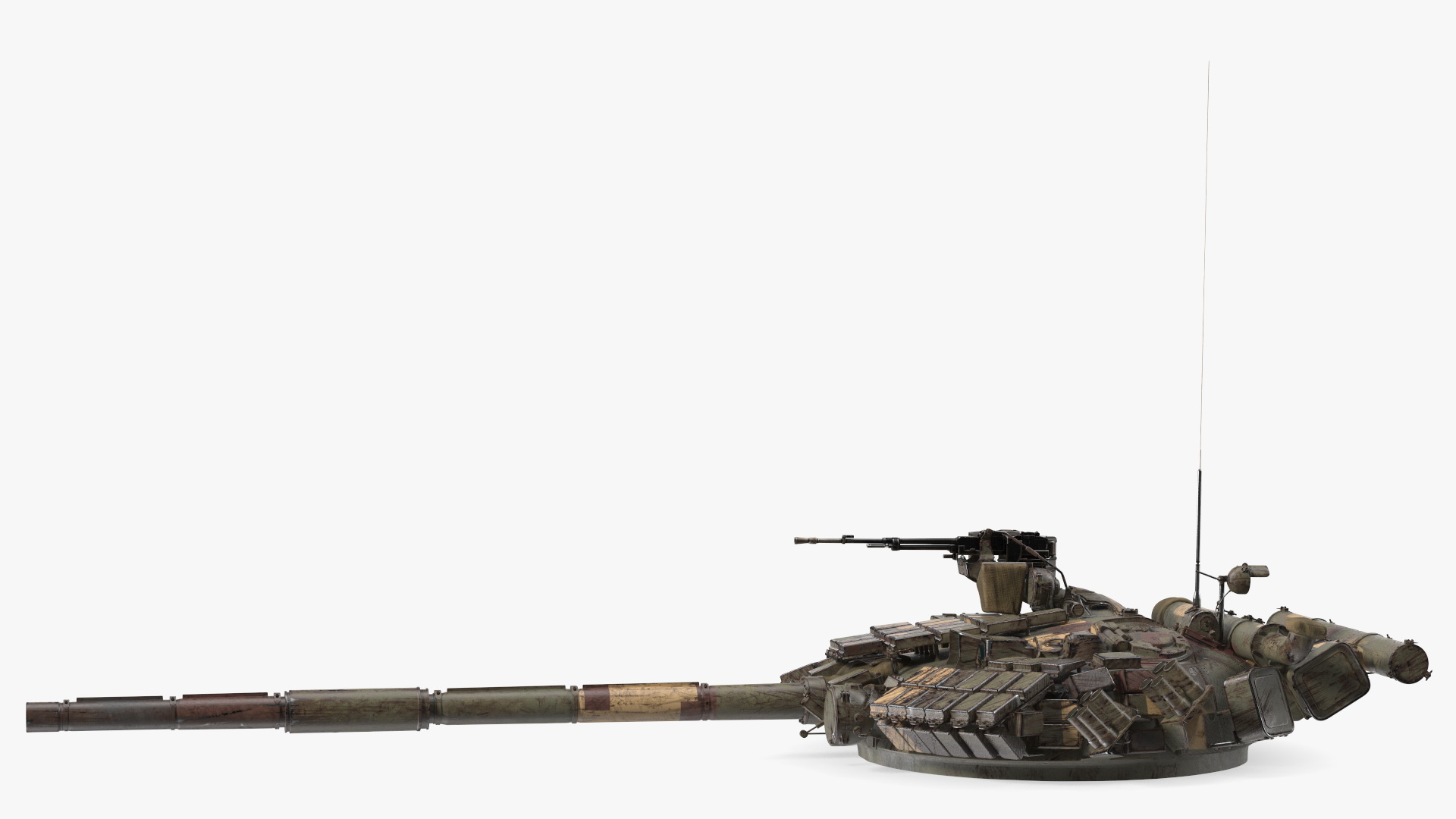 T-64 Tank Turret Dirty 3D