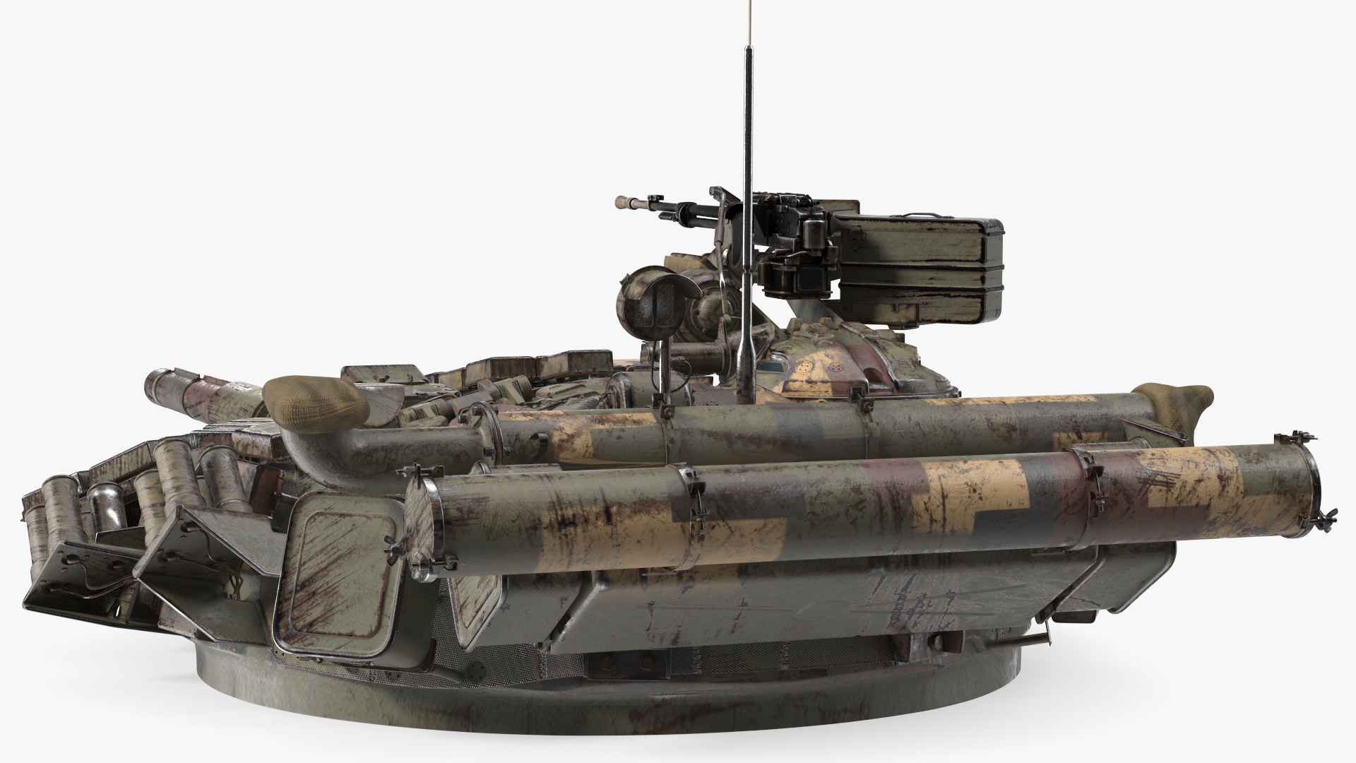 T-64 Tank Turret Dirty 3D