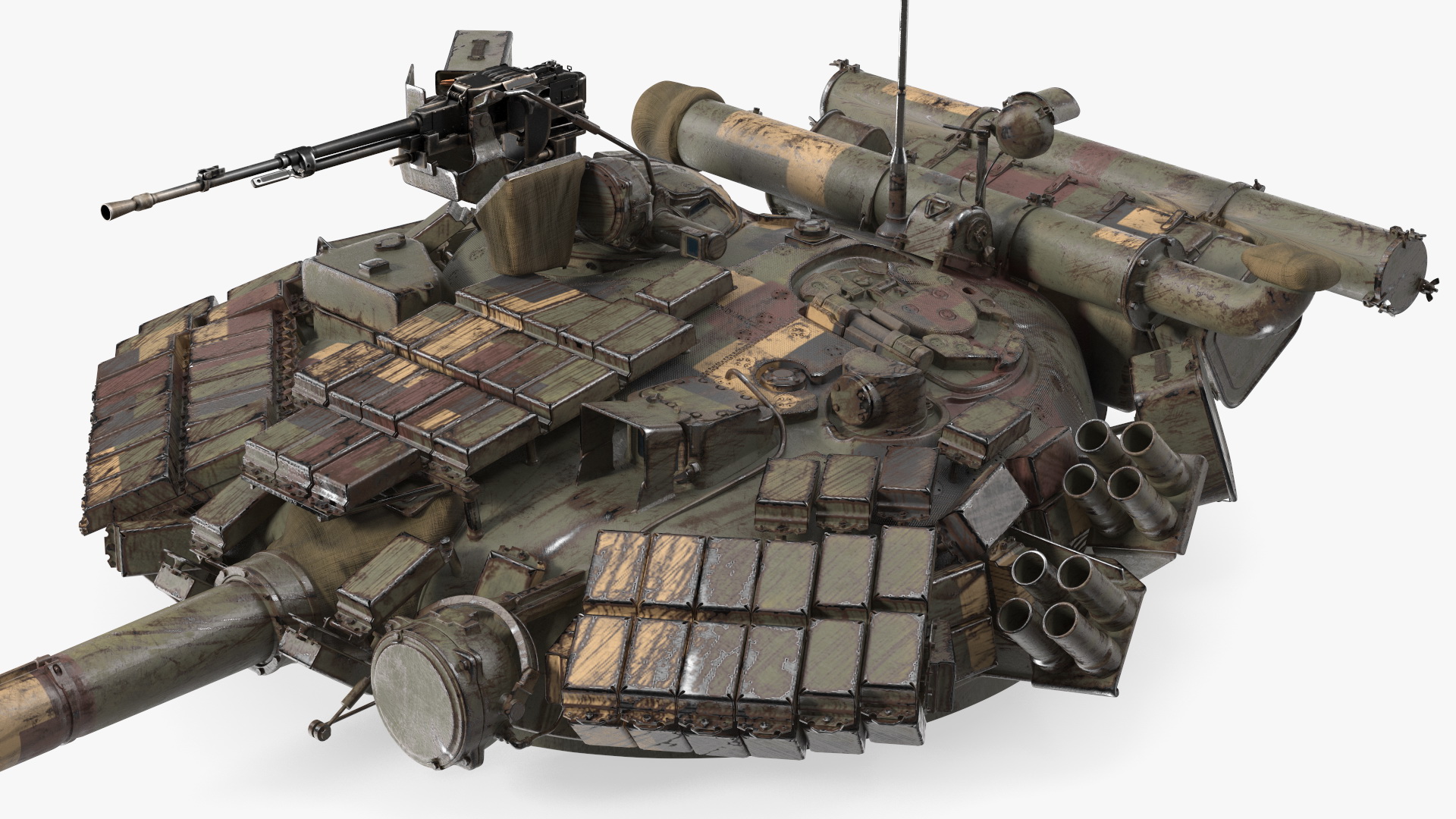 T-64 Tank Turret Dirty 3D