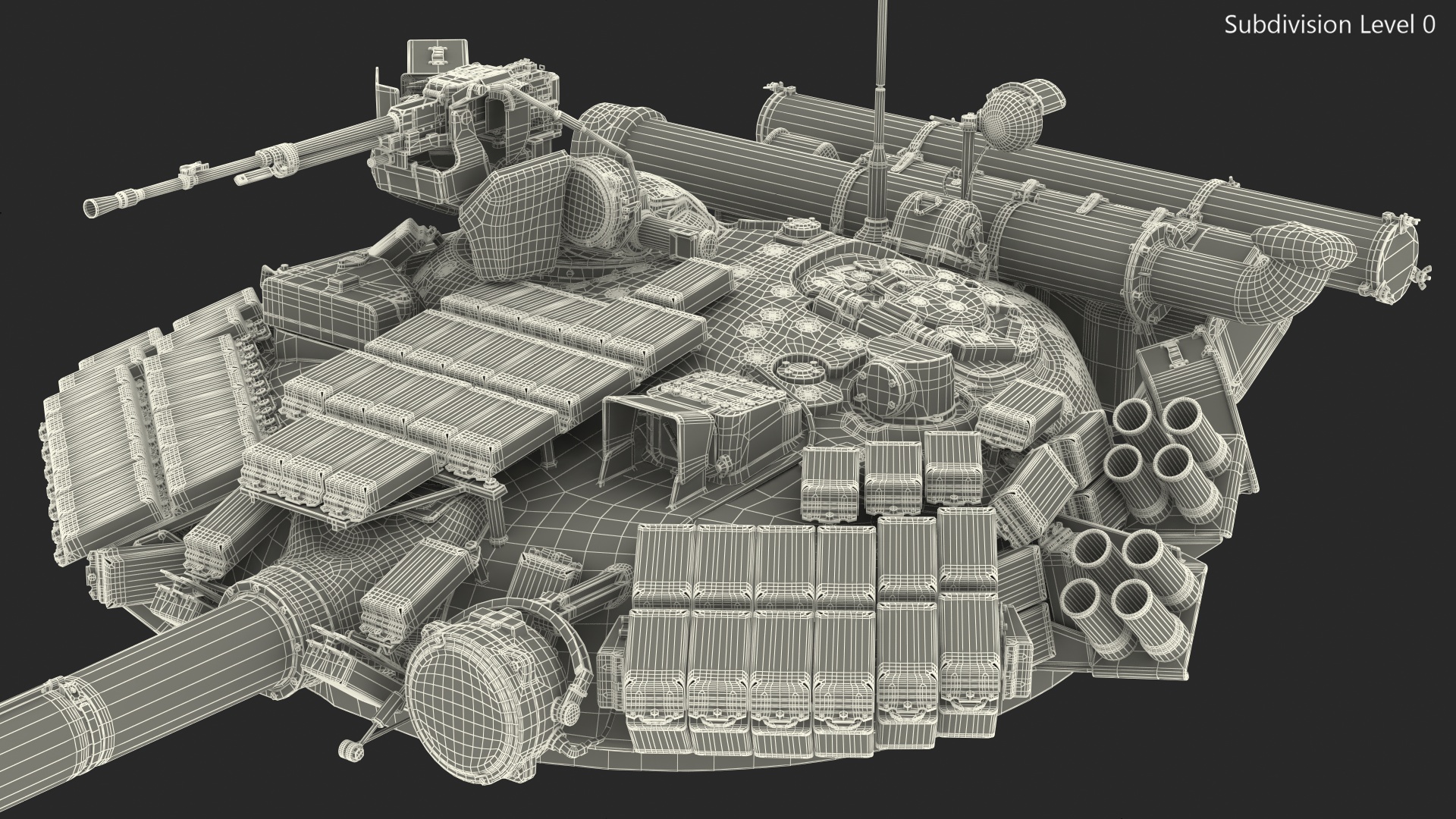 T-64 Tank Turret Dirty 3D
