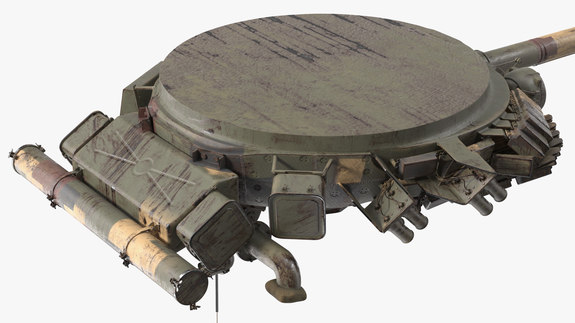 T-64 Tank Turret Dirty 3D