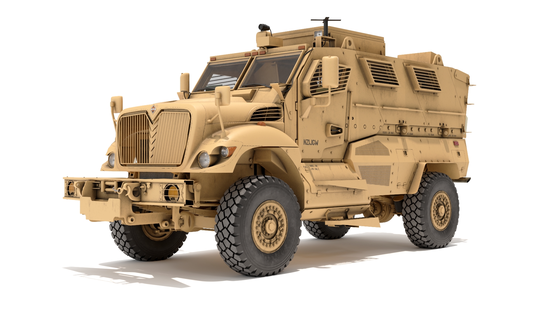 3D model Military Armored Vehicle Sandy