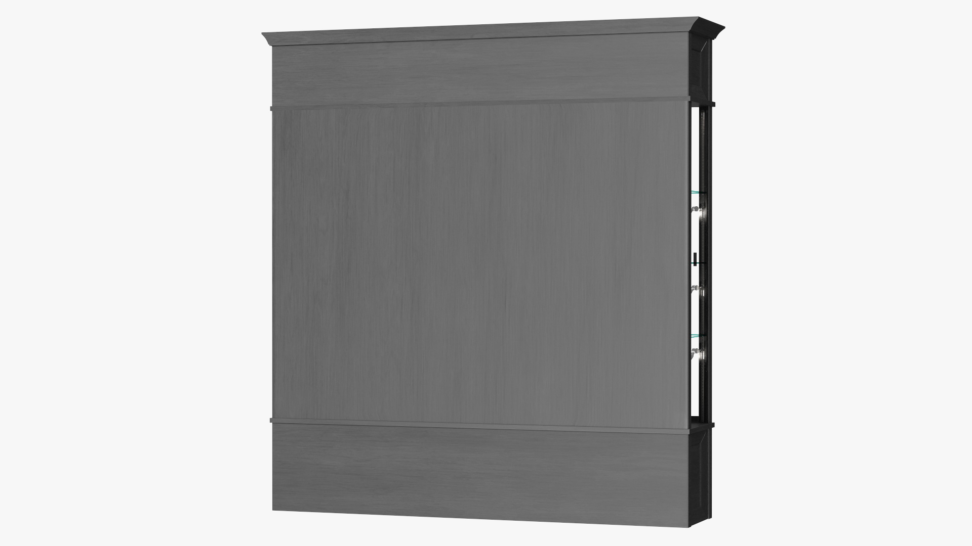 Trophy Display Case Black Illuminated 3D