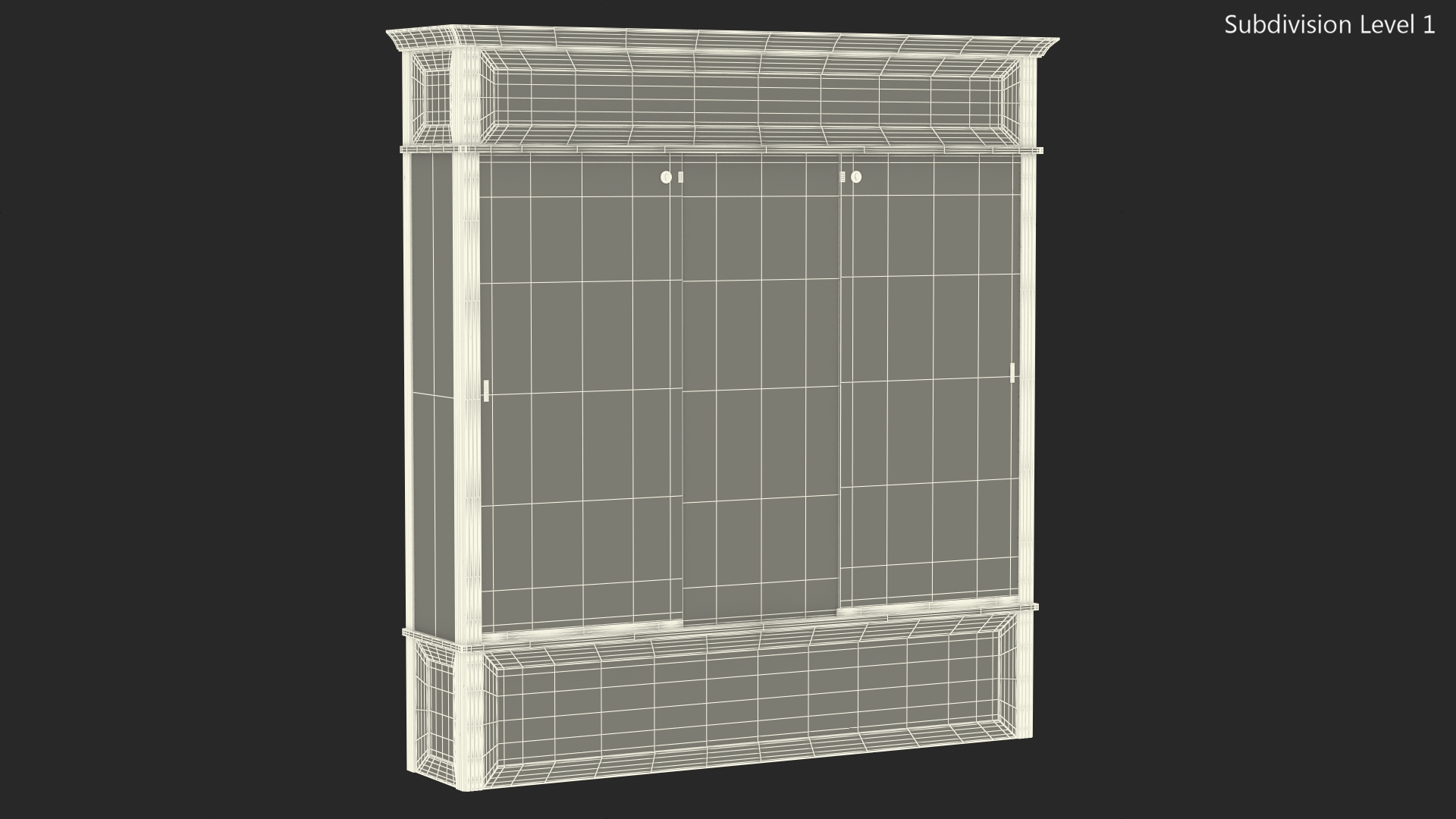 Trophy Display Case Black Illuminated 3D