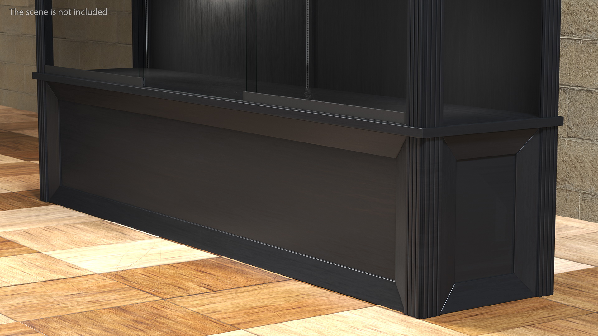 Trophy Display Case Black Illuminated 3D