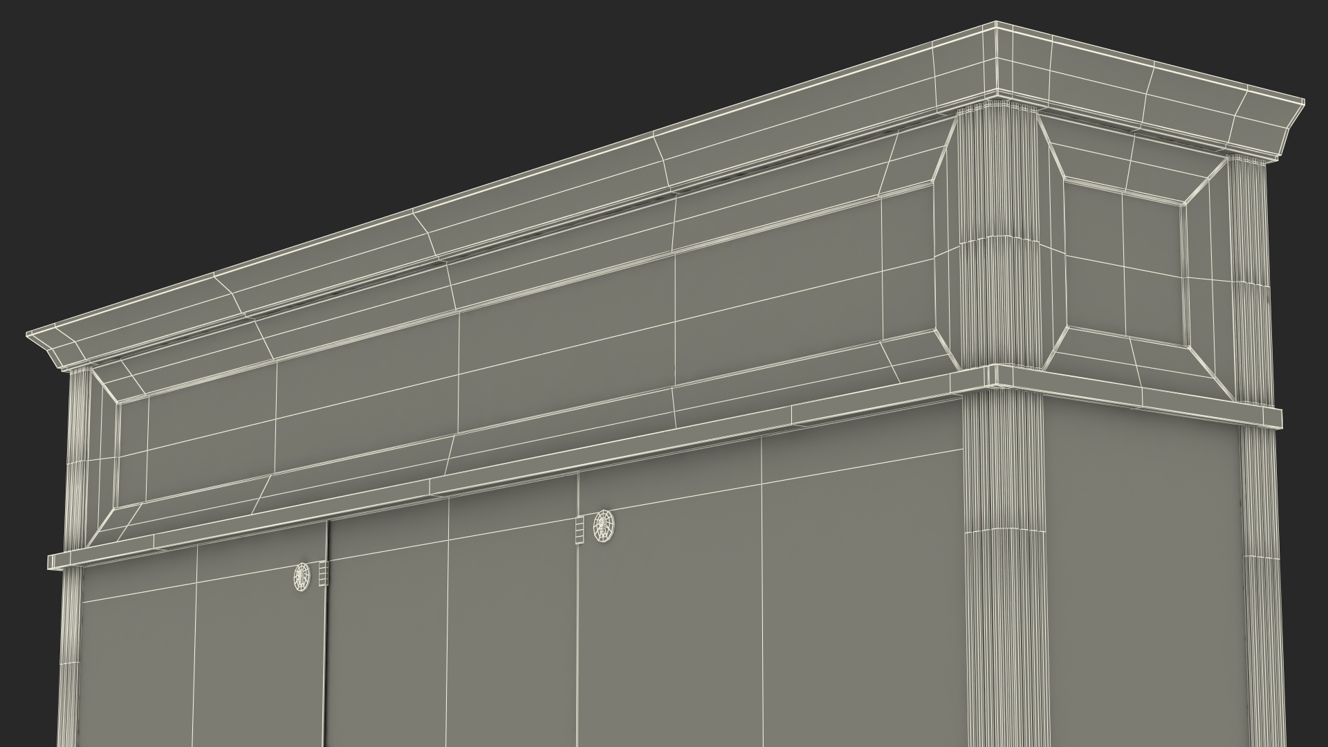 Trophy Display Case Black Illuminated 3D