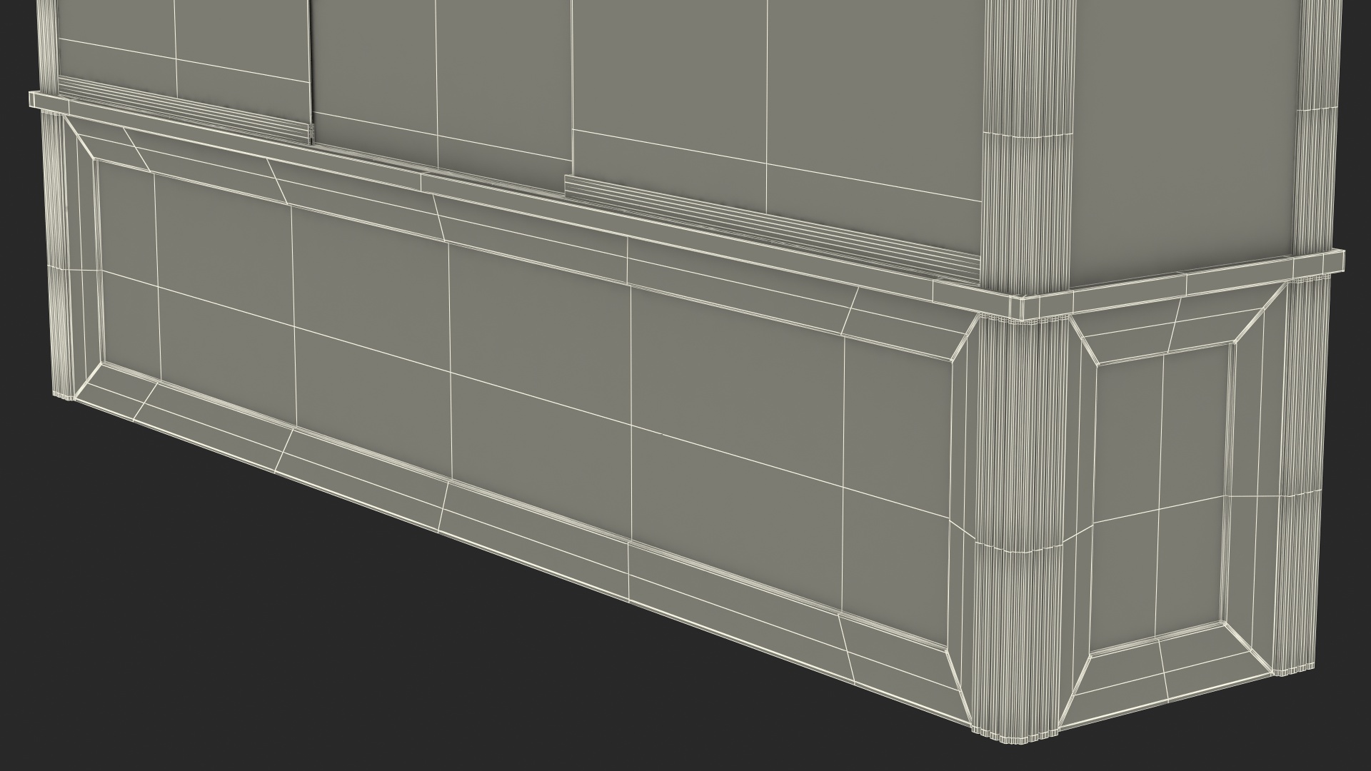 Trophy Display Case Black Illuminated 3D