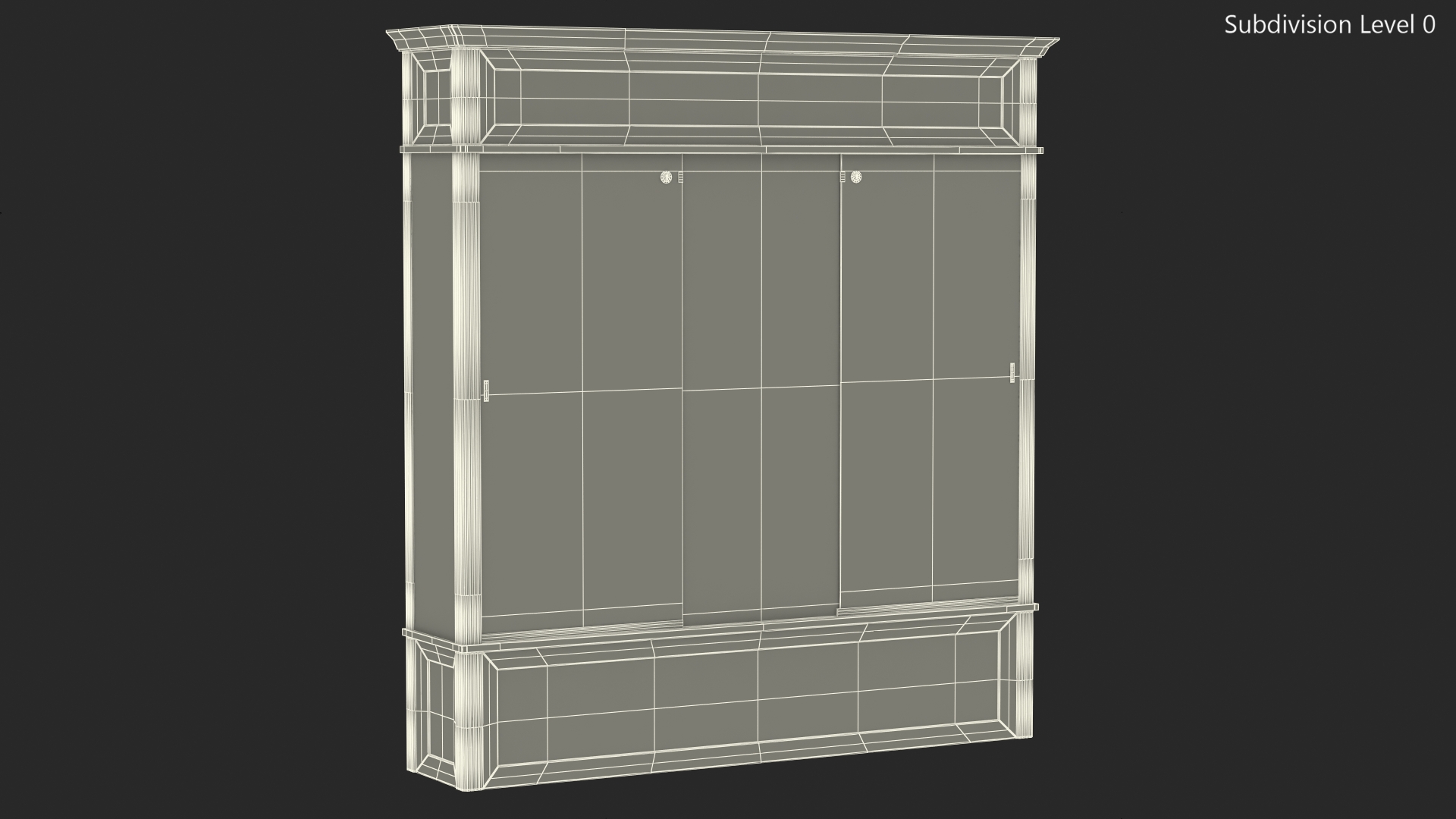 Trophy Display Case Black Illuminated 3D